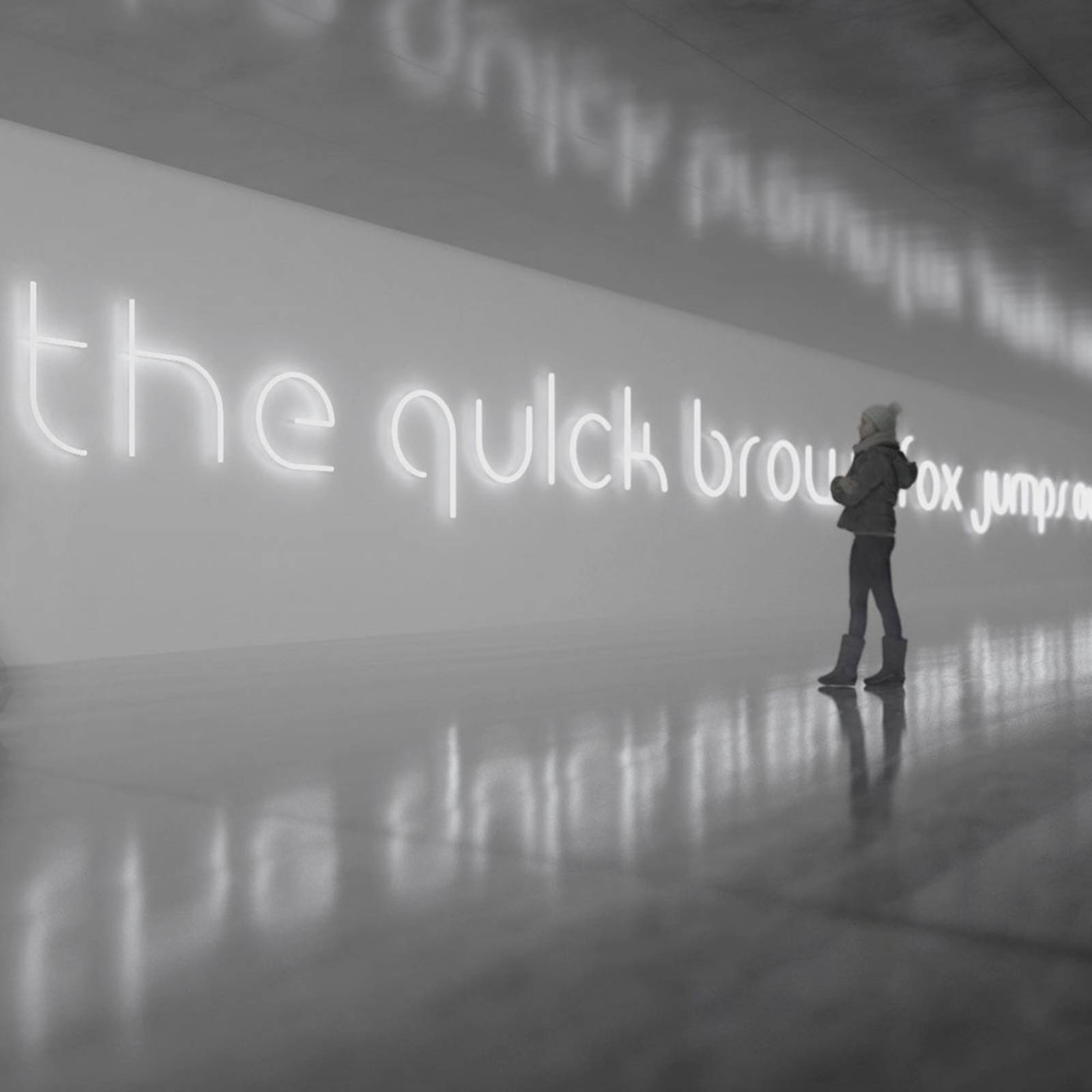 Artemide Alphabet of Light ściana mała litera m