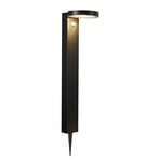 Rica Round LED Solar Cell Garden Lamp Black - Nordlux