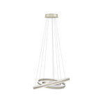 Suspension LED Tonarella, beige, Ø 80 cm, à intensité variable - Stars of Light