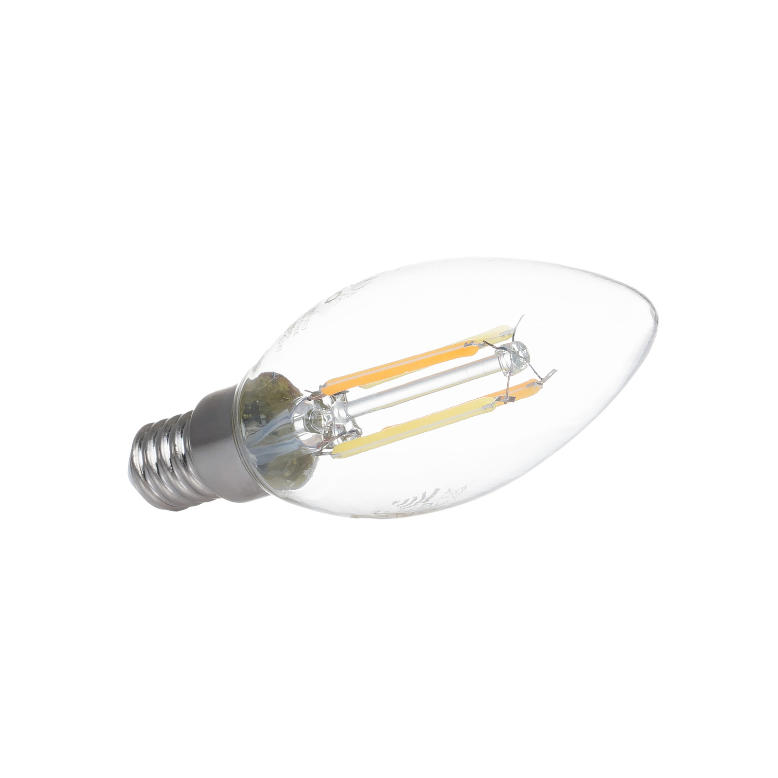 LUUMR Inteligentna żarówka świeczka LED przezroczysta E14 4,2W Tuya WLAN