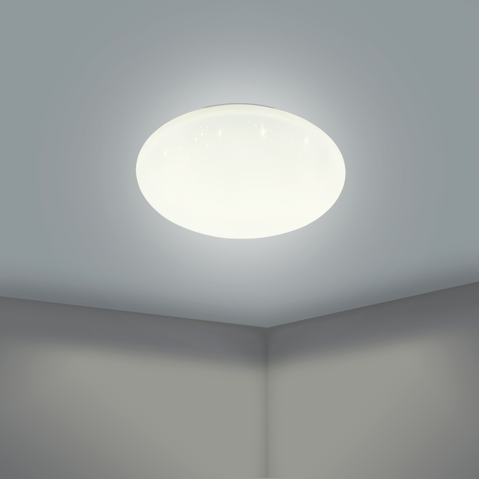 Lámpara de techo EGLO connect Totari-Z, Ø38cm, 19W, efecto cristal