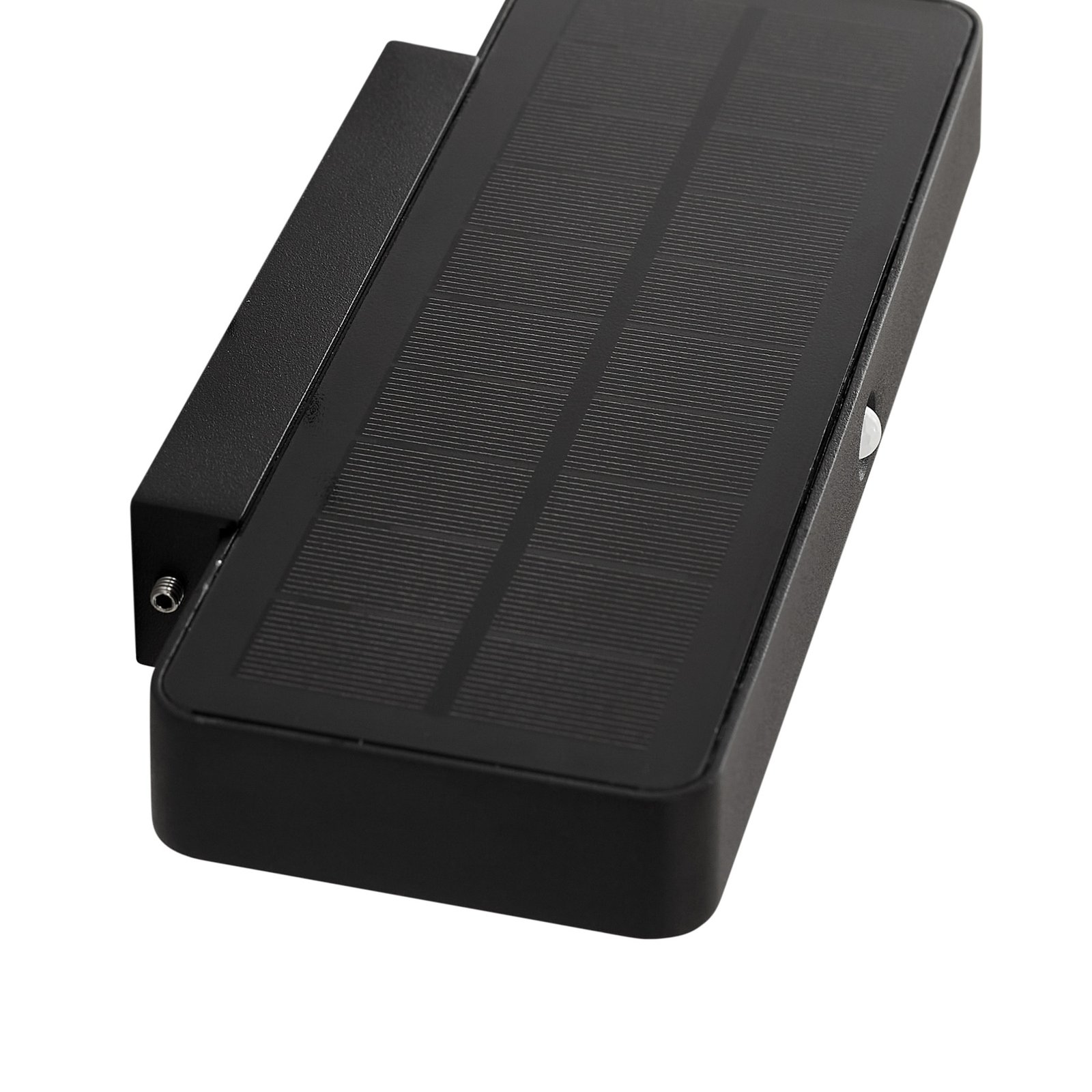 Lucande LED-Solar-Wandleuchte Tavon, eckig, schwarz, Sensor