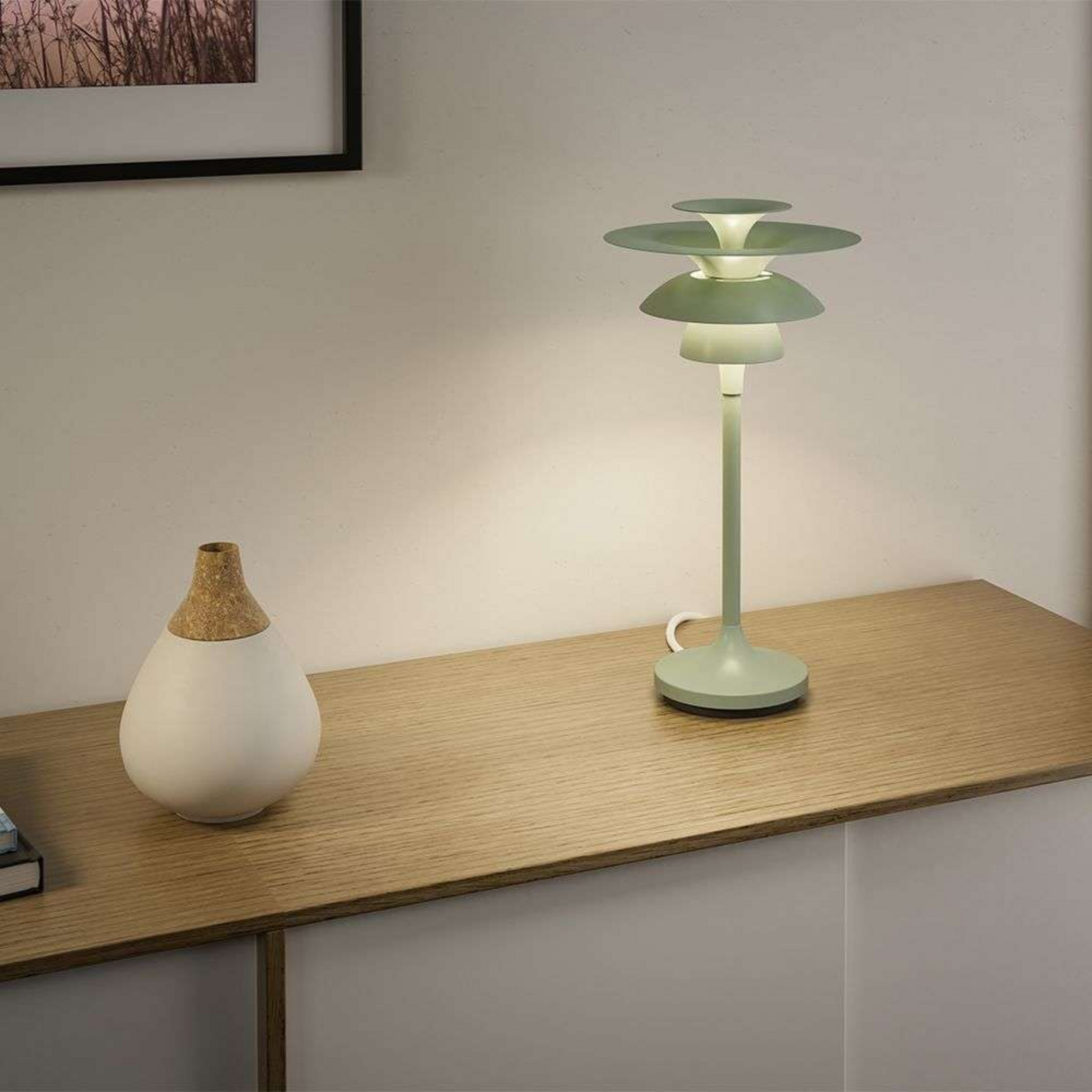 Picasso Stolní Lampa H34,8 Soft Sage - Belid