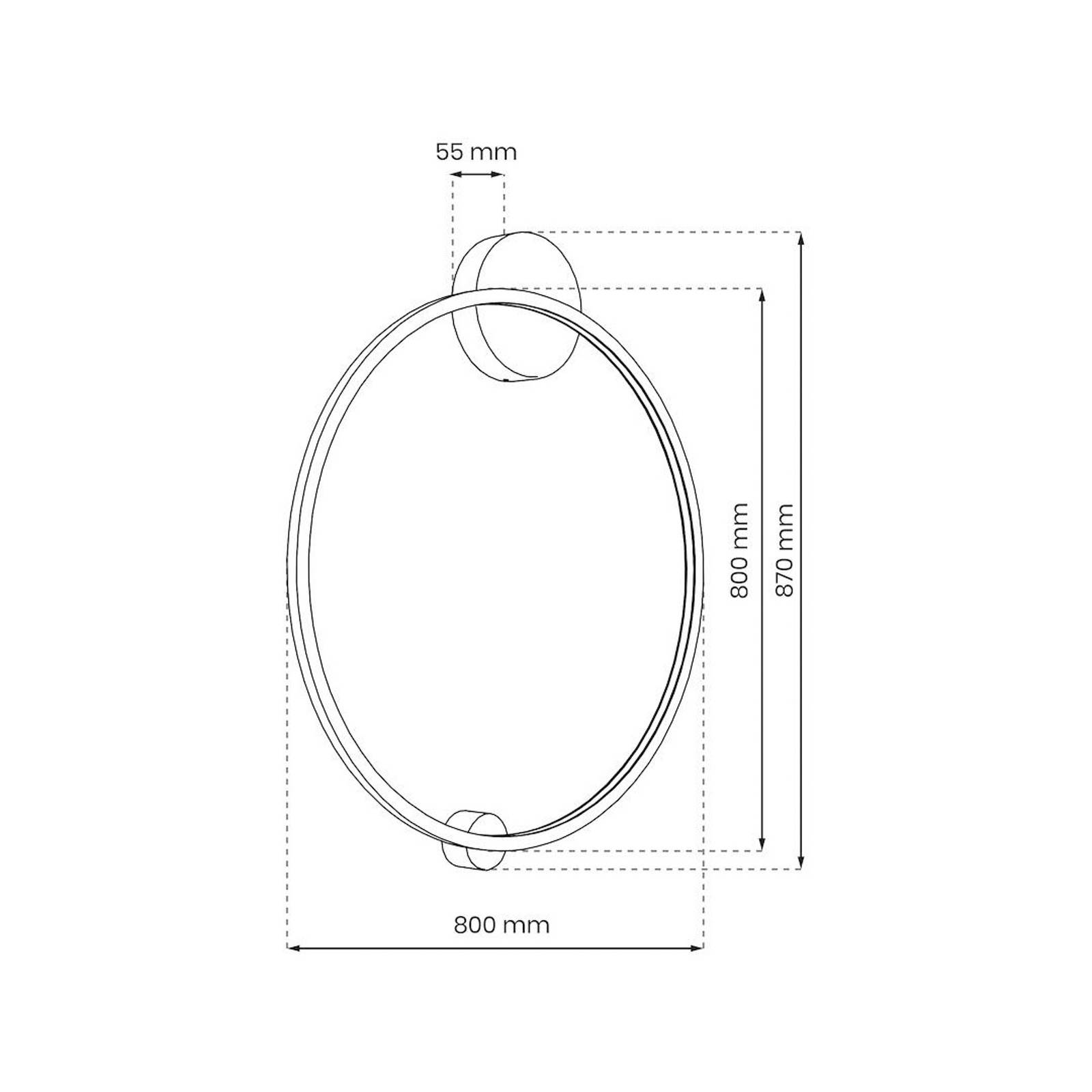 Lampa sufitowa LED Saturno, złota, Ø 80 cm, metal, 4000 K