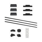 Système de lampes sur rail Lumaro, Points, 6 lampes, noir, 48V, intensité