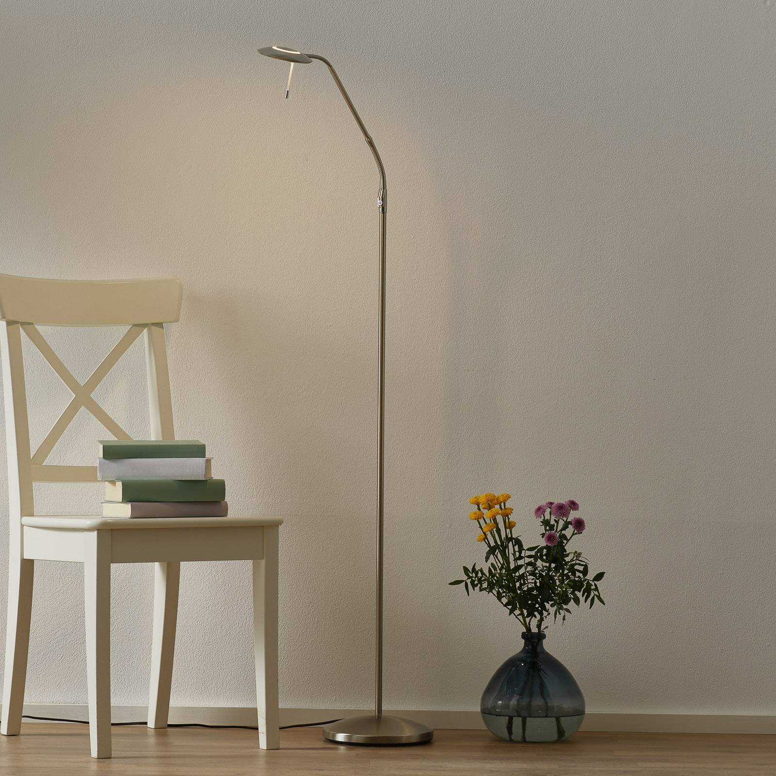 Steinhauer Lampadaire LED Zenith dimmable acier