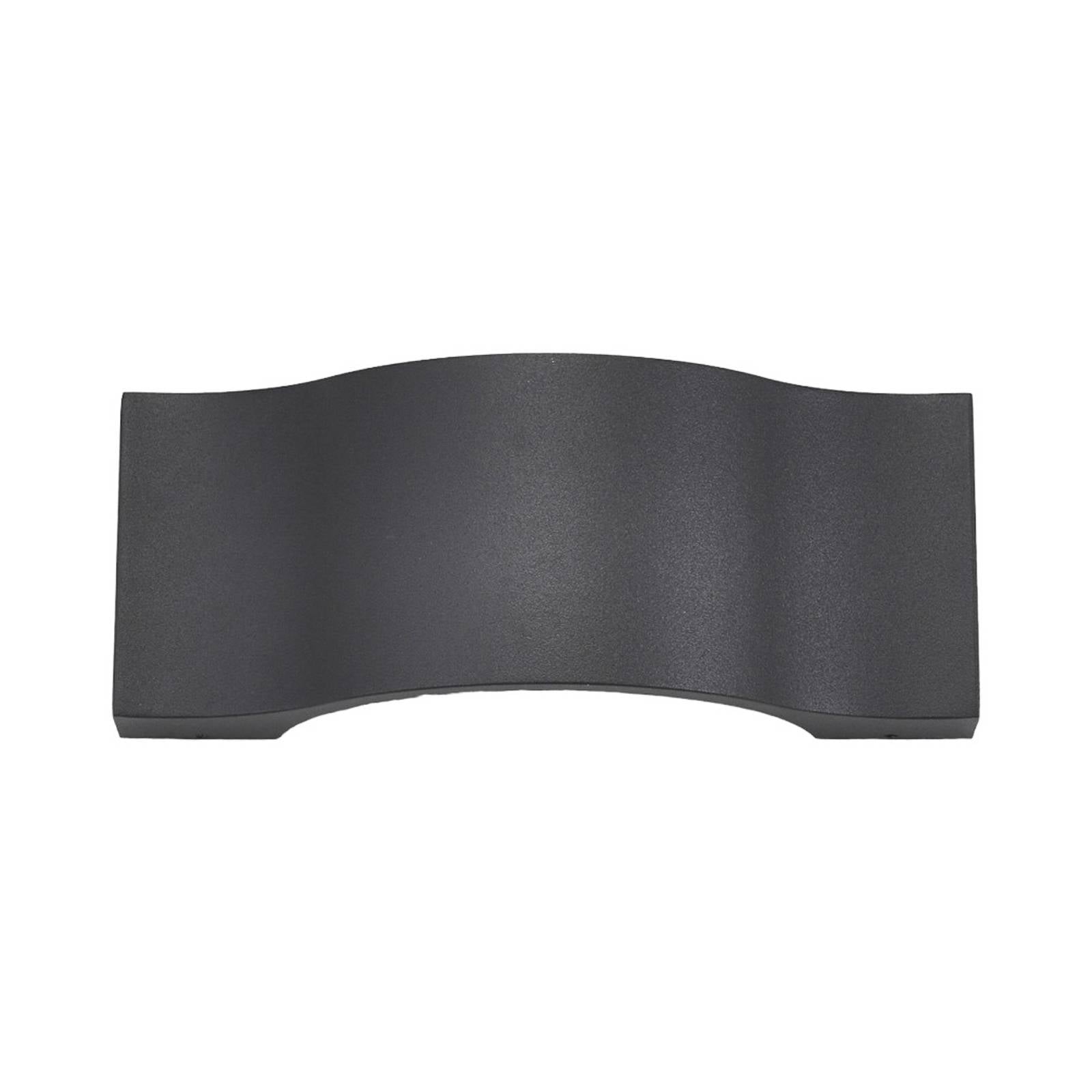 Lucande LED-Wandleuchte Jace, anthrazit, Metall, 28cm, IP54