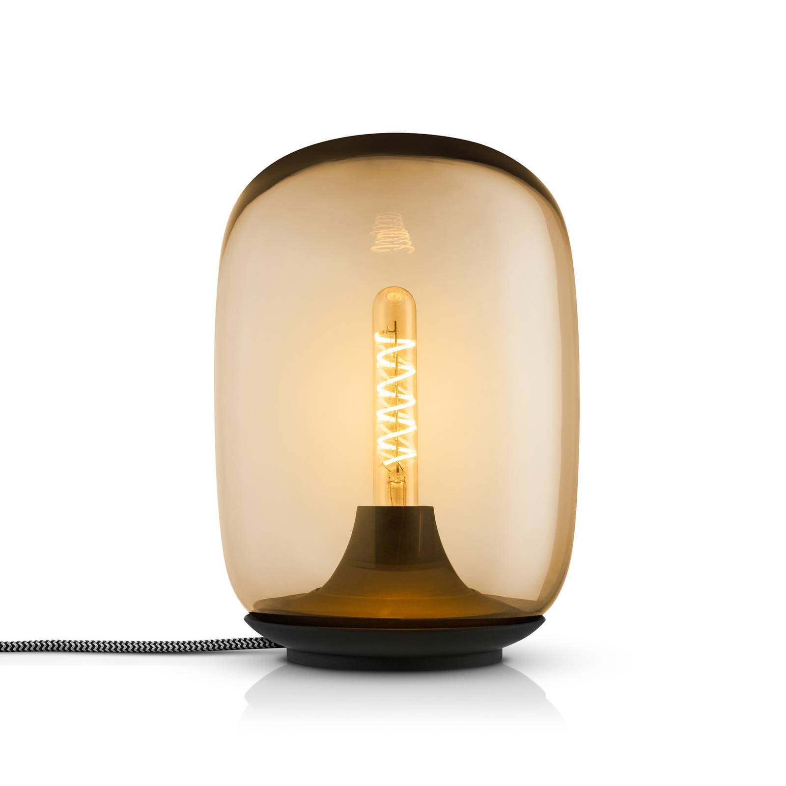 EVA Solo LED-Tischleuchte Acorn bernstein Glas dimmbar