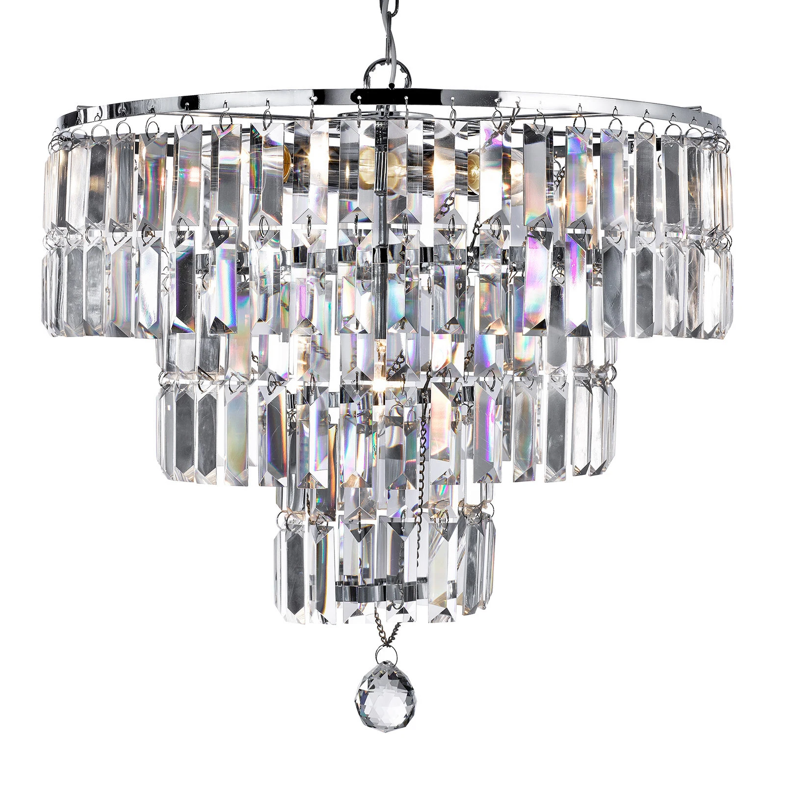 Candelabru Empire cu prisme de cristal
