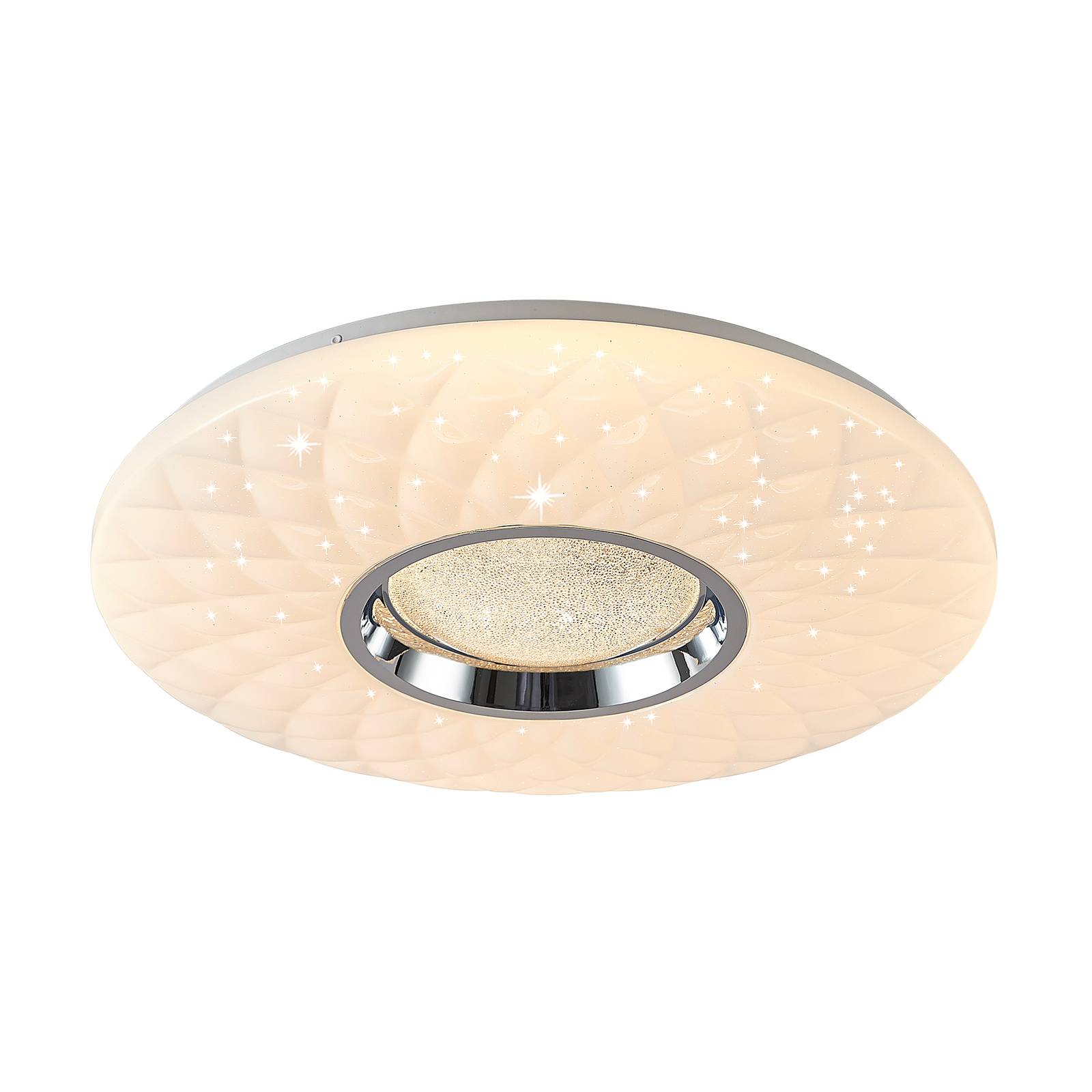 Lindby Smart Ceiling Light - Living / Dining Room - Flush Ceiling Light - dimmable - Modern - White