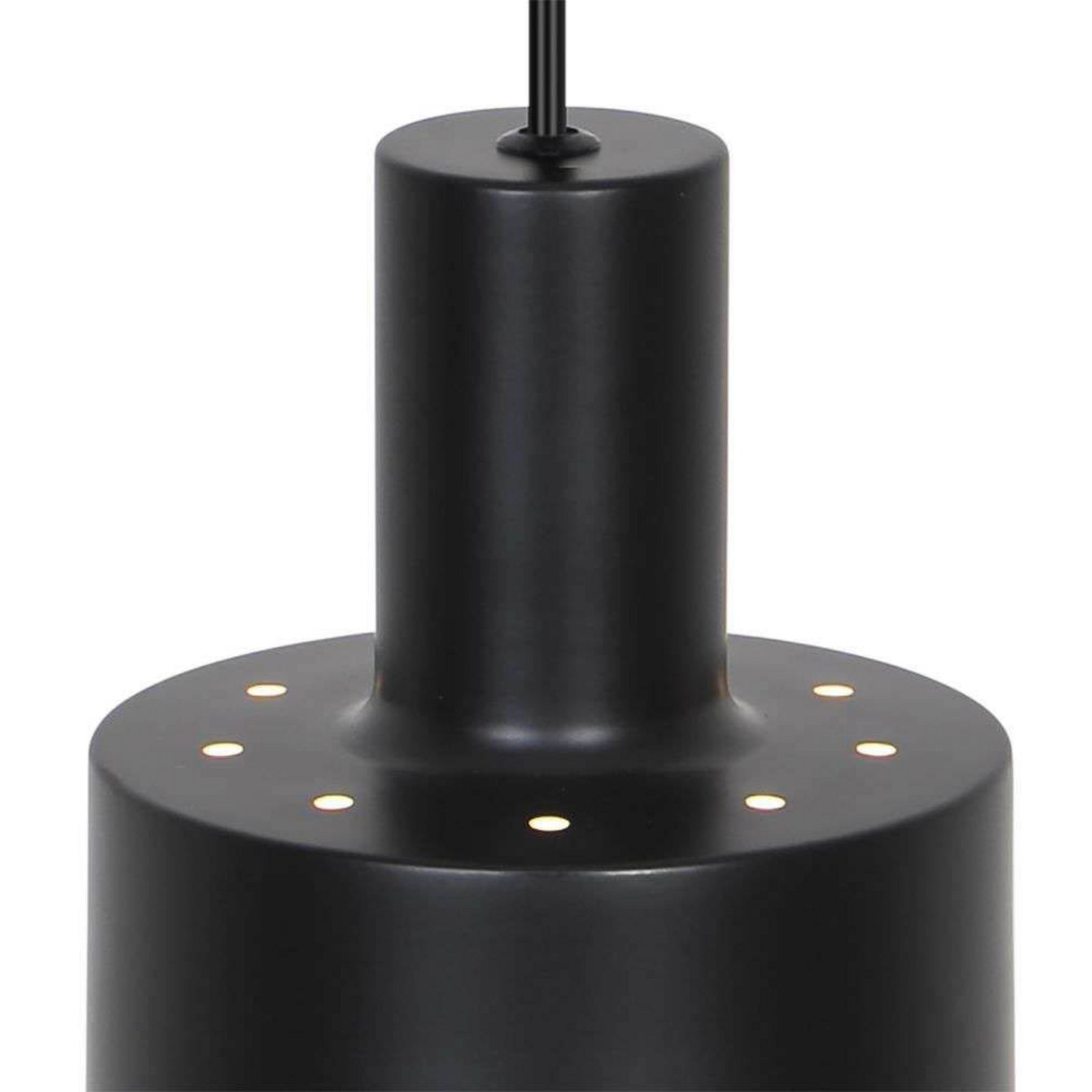 Hängeleuchte Matis, schwarz, Ø 13 cm, Metall