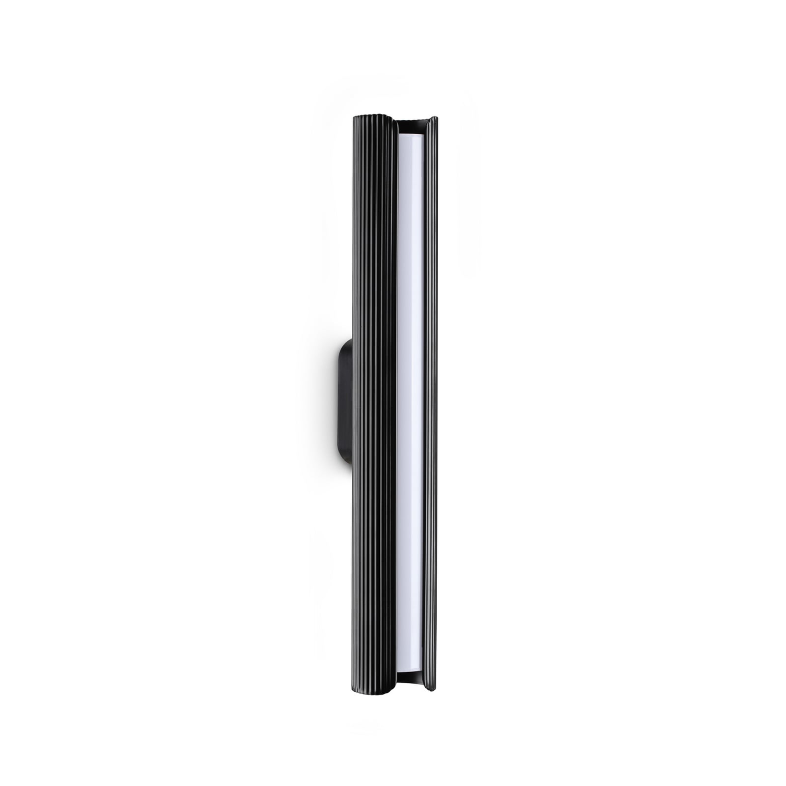 Nástenné svetlo IDEAL LUX LED Dorica, čierna, výška 30 cm, kov