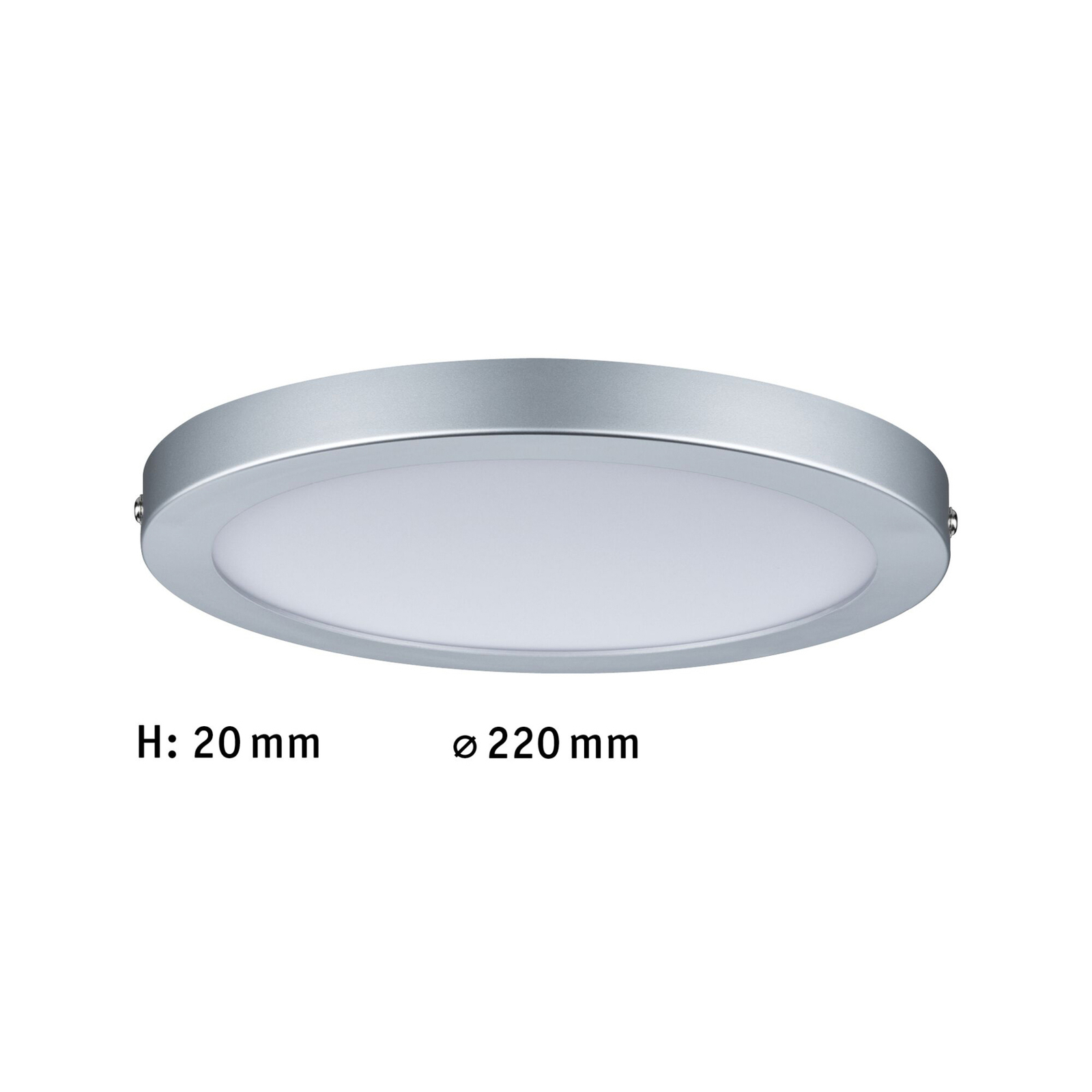 Candeeiro de teto Paulmann Atria LED Ø 22cm cromado