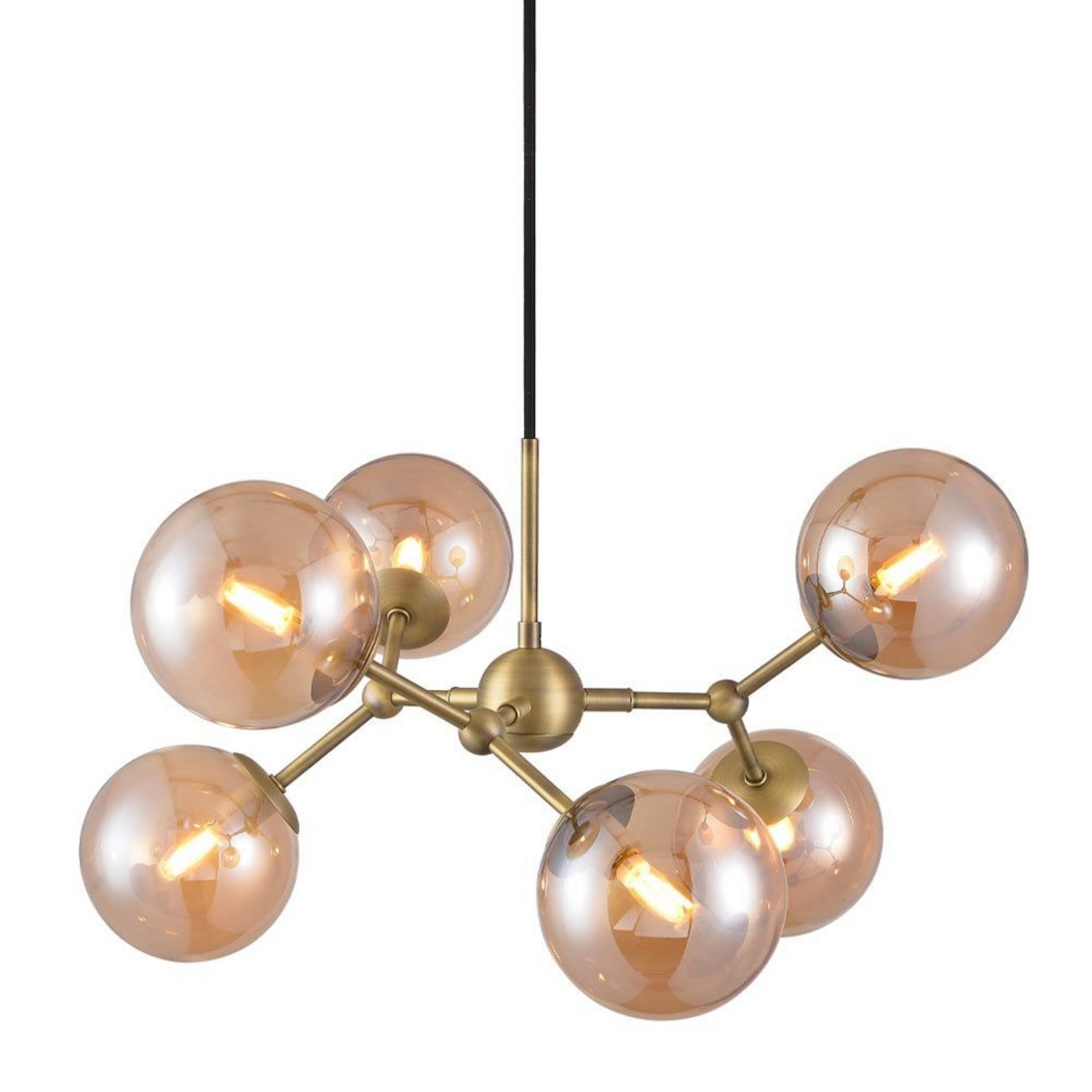 Atom Candeeiro Suspenso Large Antique Brass - Halo Design