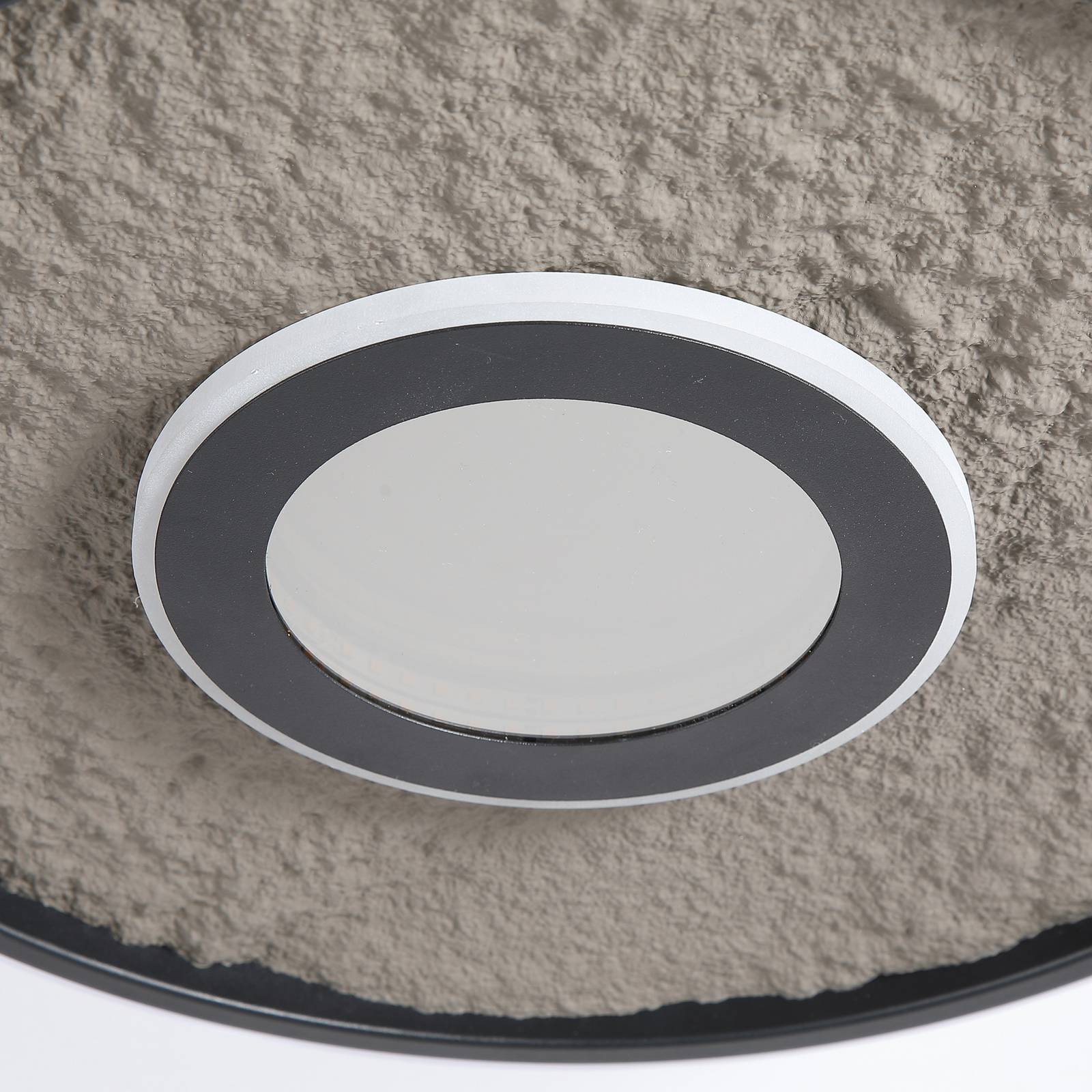 LED-Deckenleuchte Lumadisc, schwarz, Ø 41 cm, Metall/Silikon günstig online kaufen