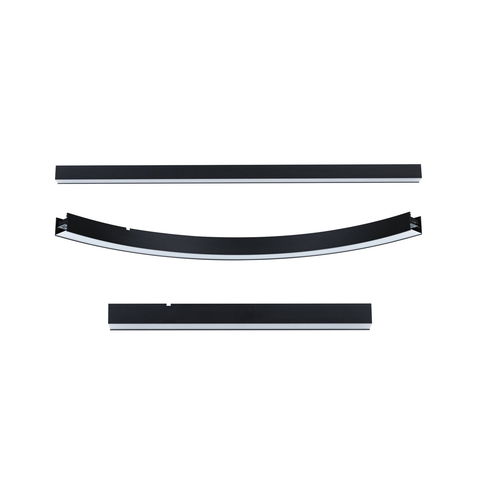 Sistema de canalización de luz Linion de Paulmann, negro, 38 W, aluminio