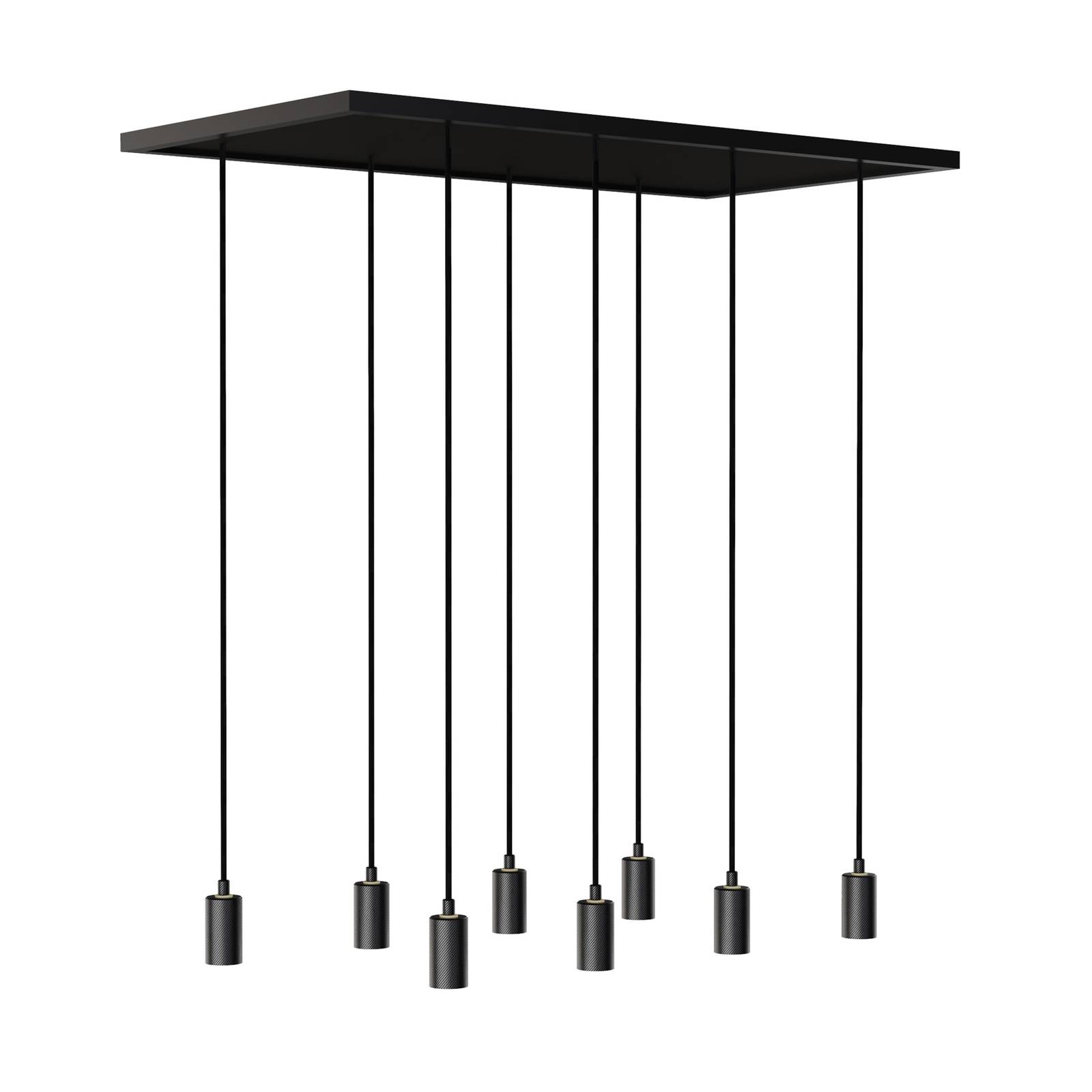 SEGULA Madox 8X Wave suspension noire 8 lampes