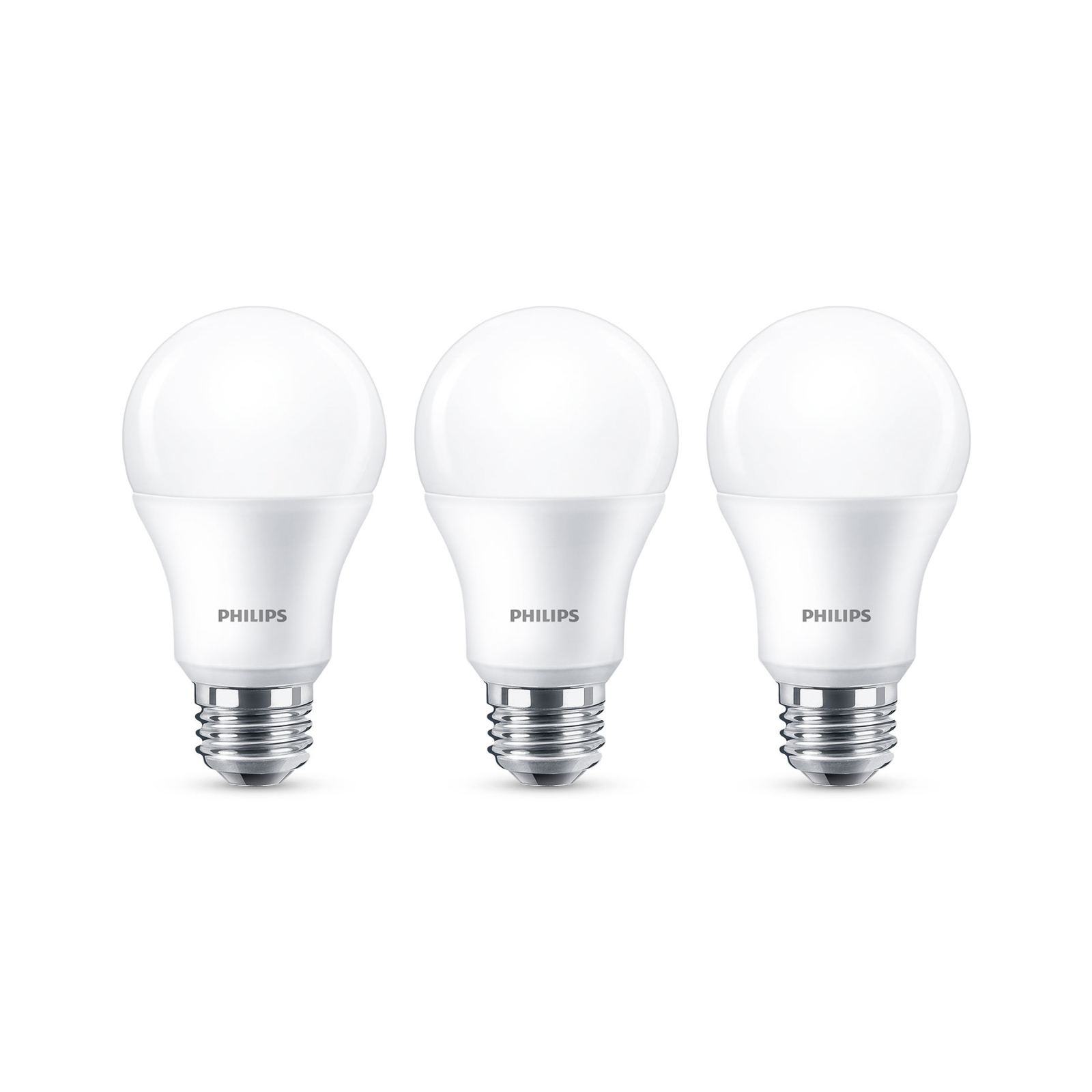 Philips E27 LED bulb A60 8 W 2,700 K matt 3-pack