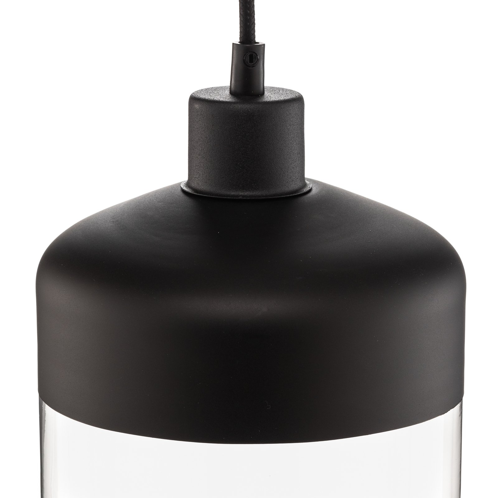 Lampa żyrandol Monochrome Flash przezroczysty/czarny Ø 17cm