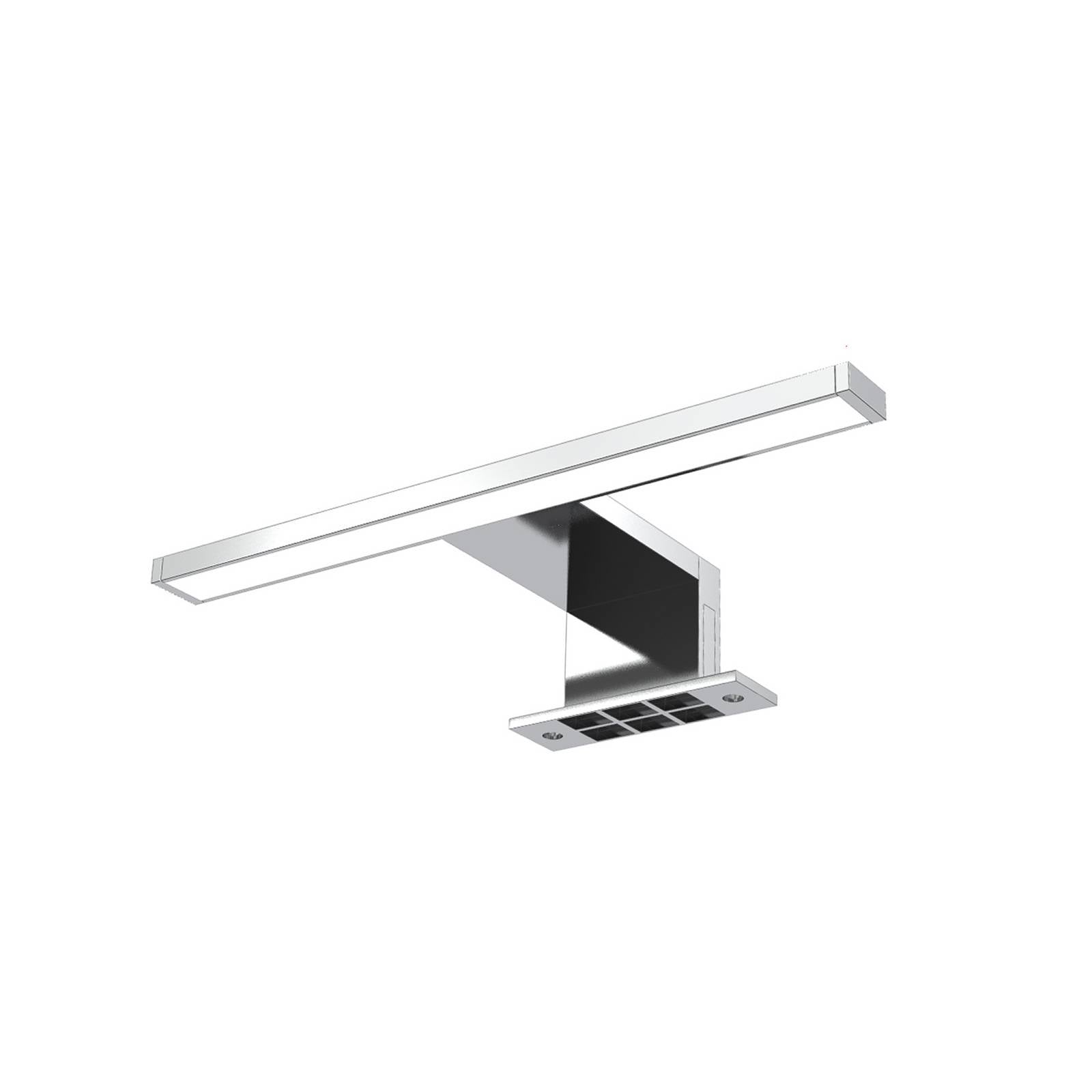 BKLicht LED Bad Spiegel-Leuchte Badezimmer Beleuchtung Aufbau-Lampe IP44 Schminklicht