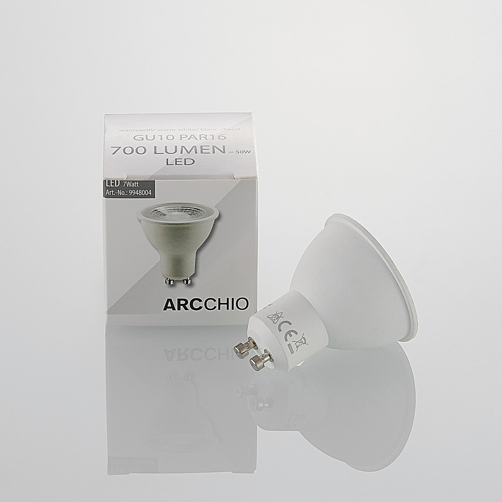 Arcchio LED-Lampe GX53 8W 3.000K 3er-Set