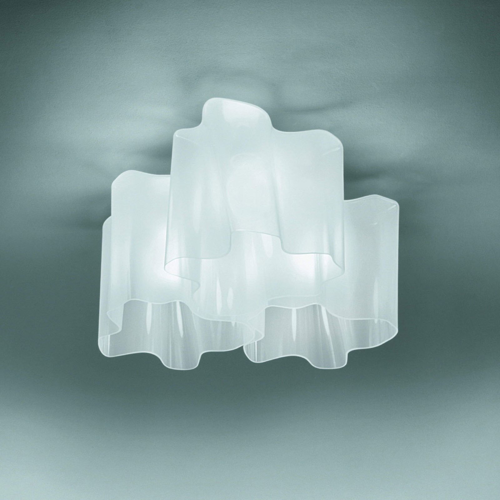 Artemide Logico plafonnier 3 lampes 66x66cm blanc