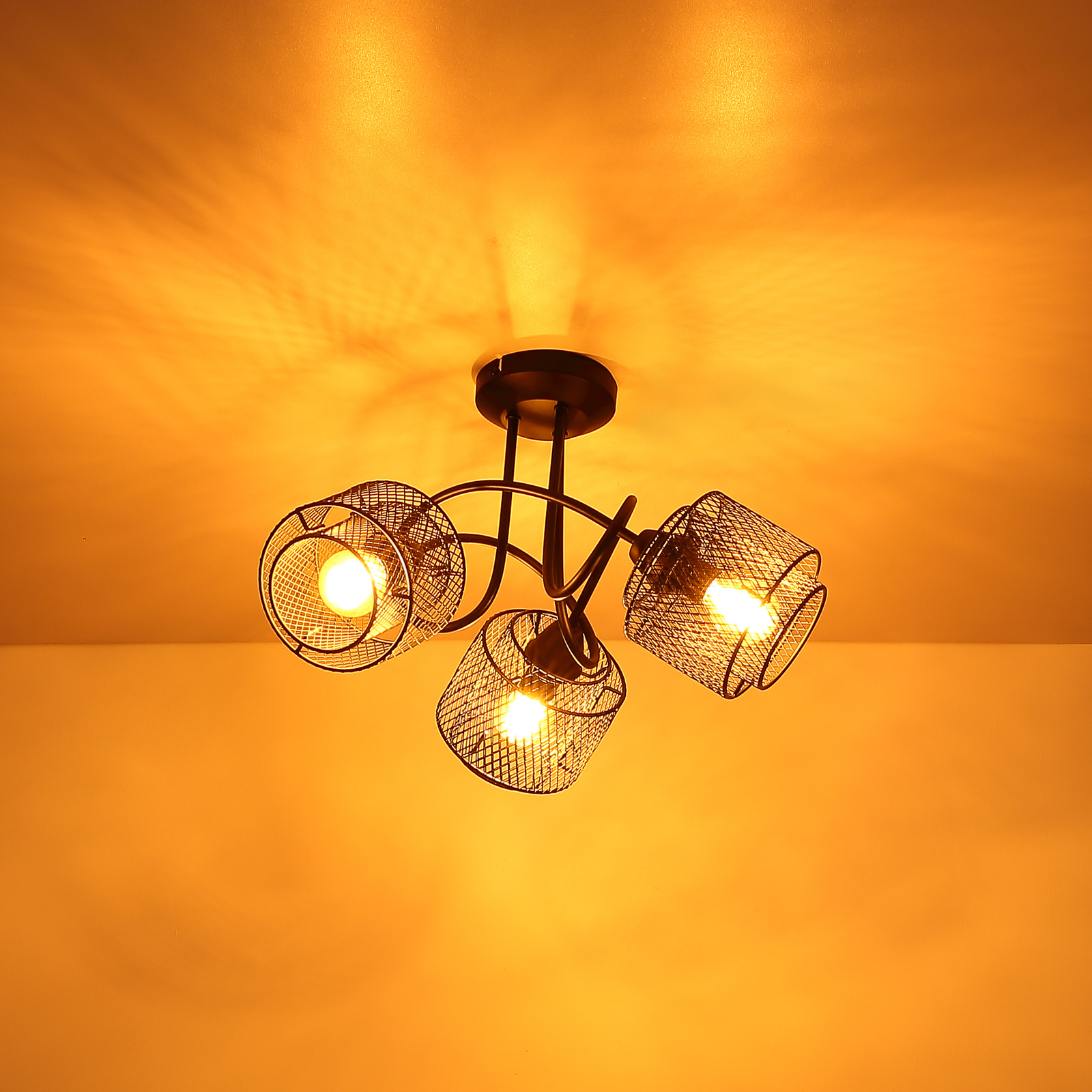 Augustin ceiling light, 3-bulb