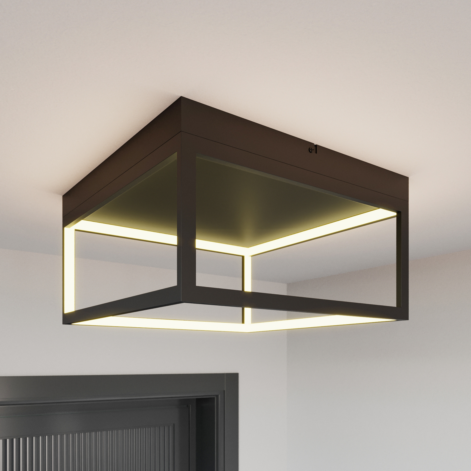 Lucande Byrana LED mennyezeti lámpa, négyzet