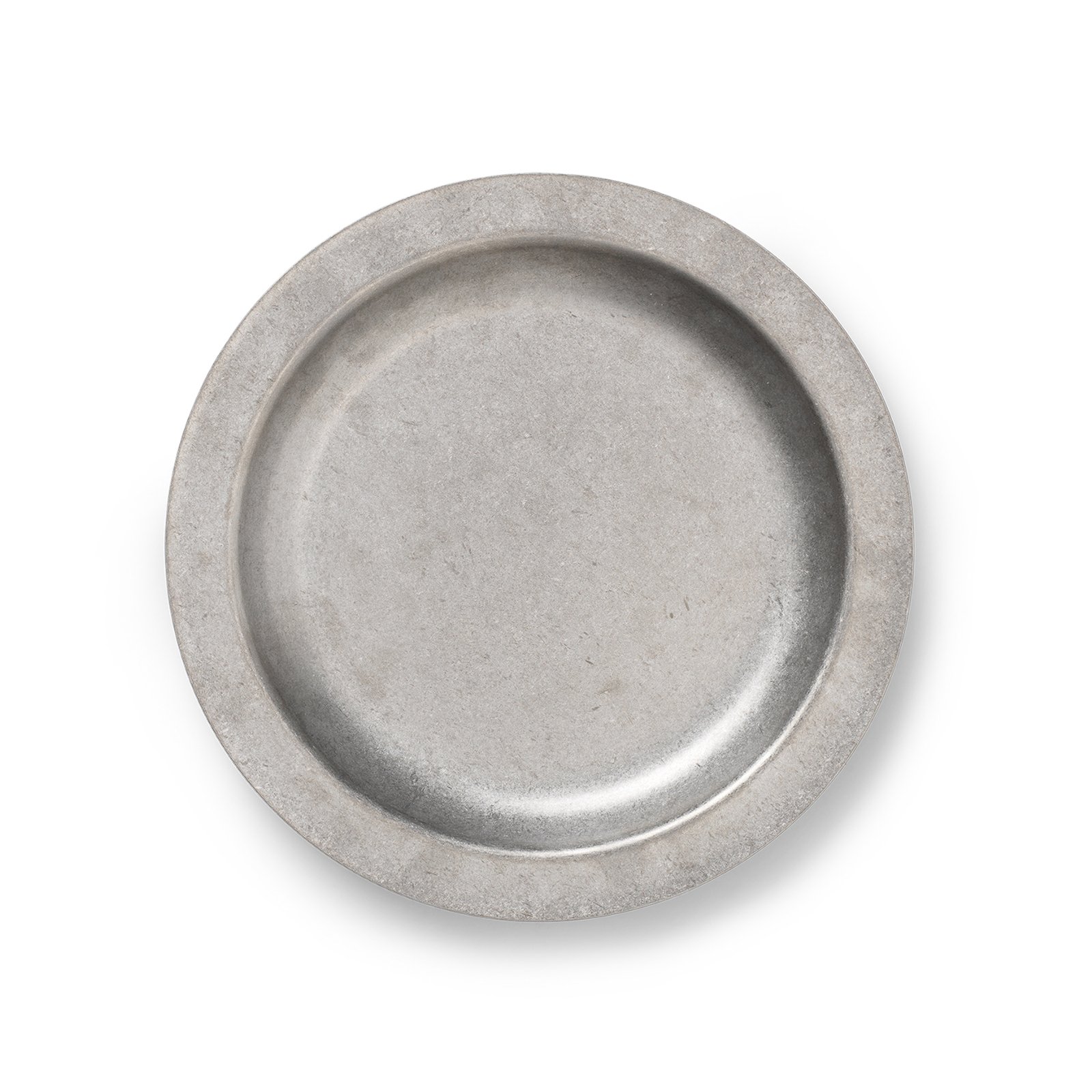 ferm LIVING Tumbled plate, Ø 20 cm, stainless steel