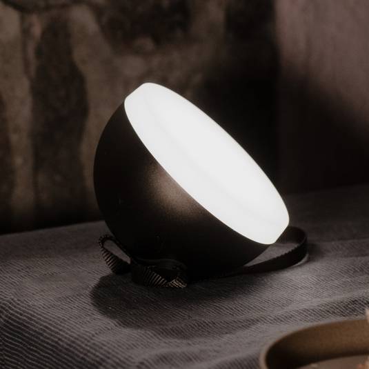 New Works Sphere LED rechargeable light IP67 dark bronze | Lights.co.uk