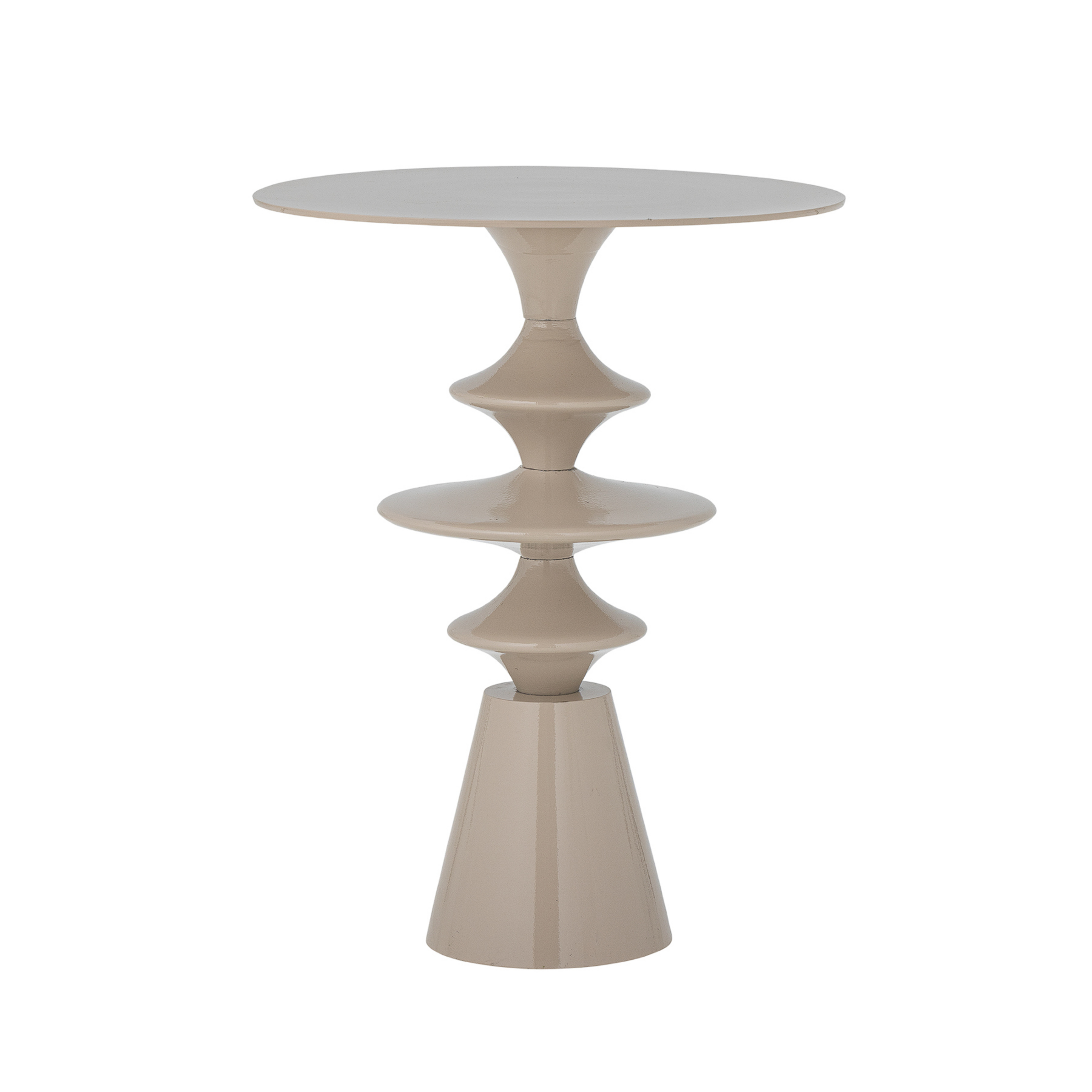 Samio Beistelltisch, beige, Höhe 47 cm, Alu - Bloomingville
