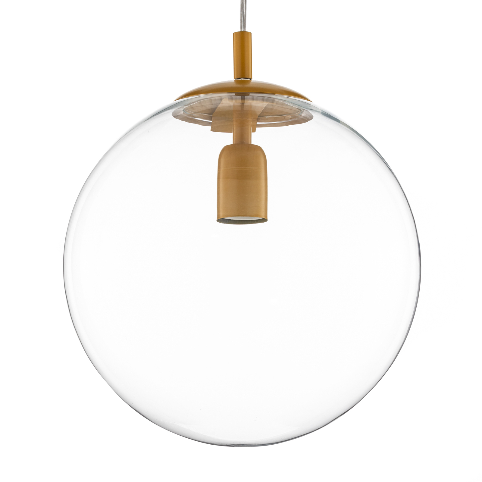 Nohr pendant light glass lampshade, yellow/clear