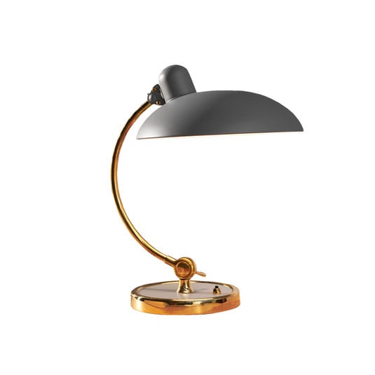 Kaiser Idell luxury table lamp, grey/messi - Fritz Hansen | Buy online