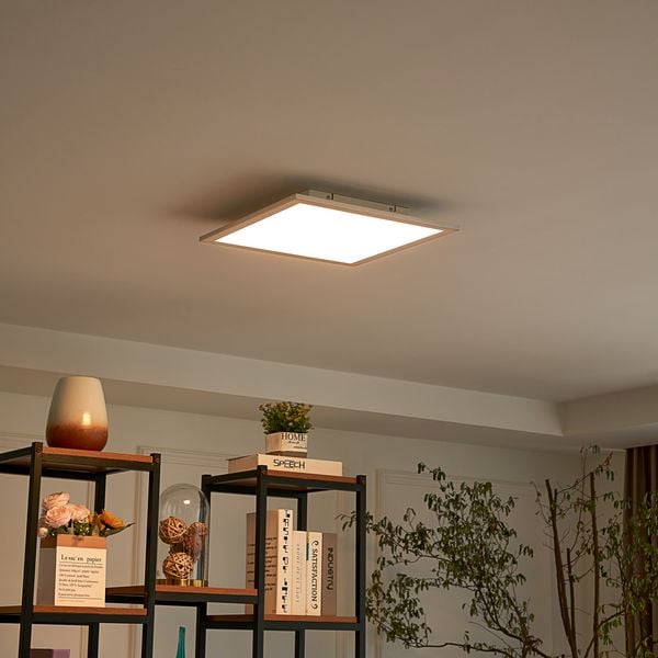Livel LED Kattovalaisin CCT 40x40 White/Silver - Lindby - Keittiö - Moderni - Muovi - Kulmikas — Lindby