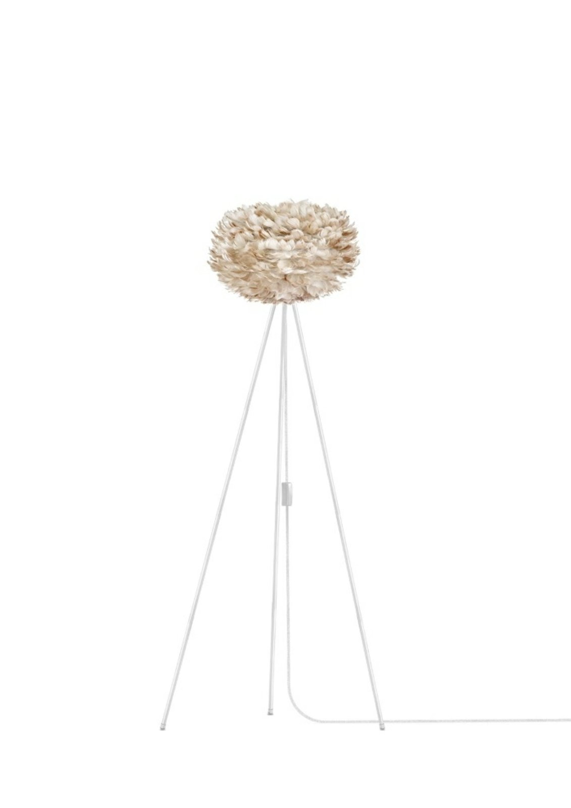 Eos Lampadar Medium Light Brown/White - UMAGE