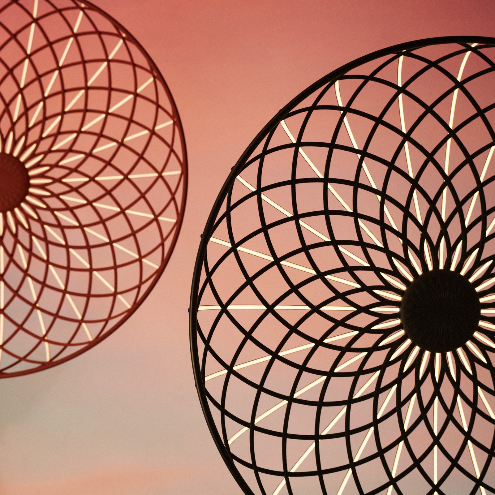 FLOS LED-Hängeleuchte Skynest, Ø 90,4 cm, Kunststoff