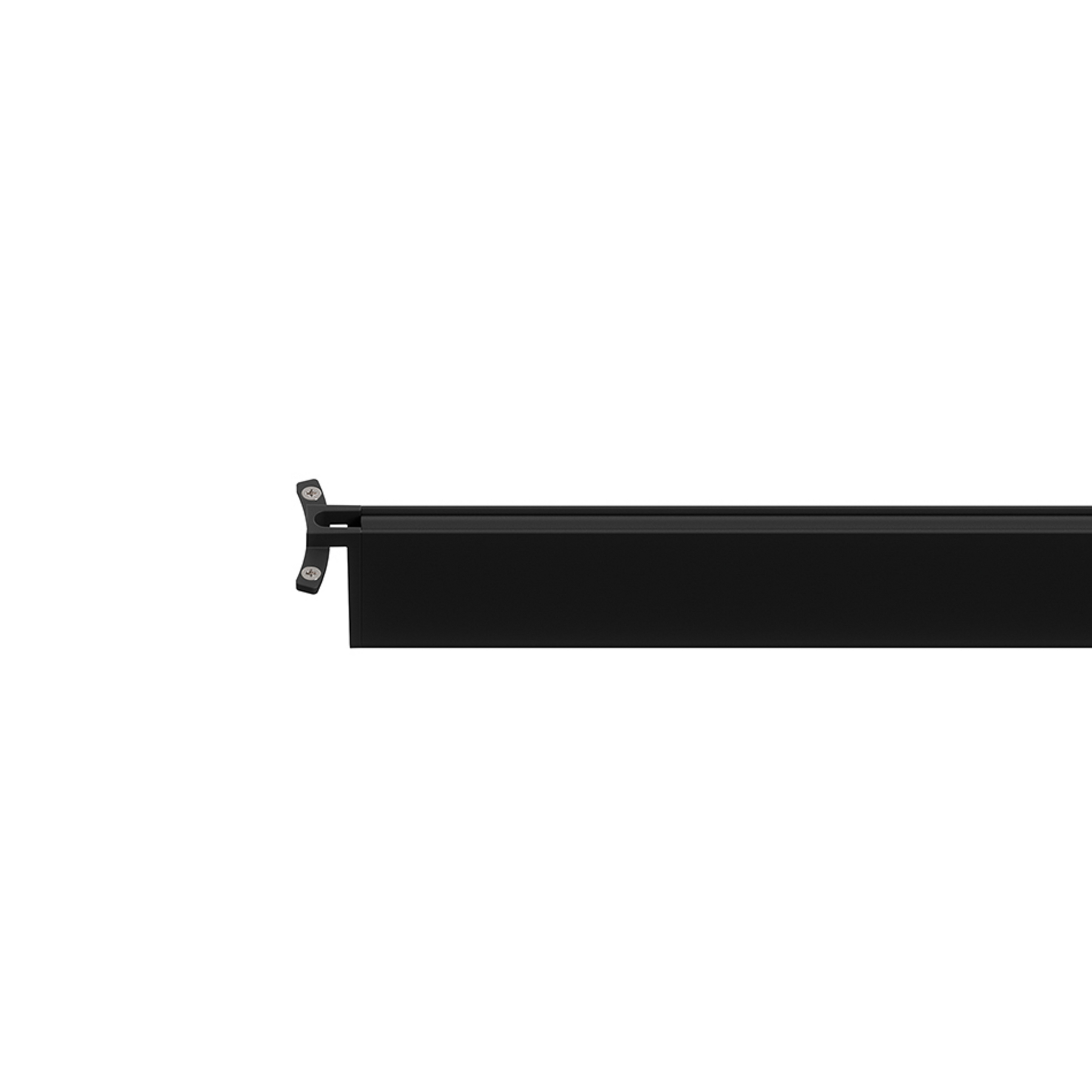 Rail de raccordement Nivo pour montage en saillie, noir, 30 cm, métal - Sigor