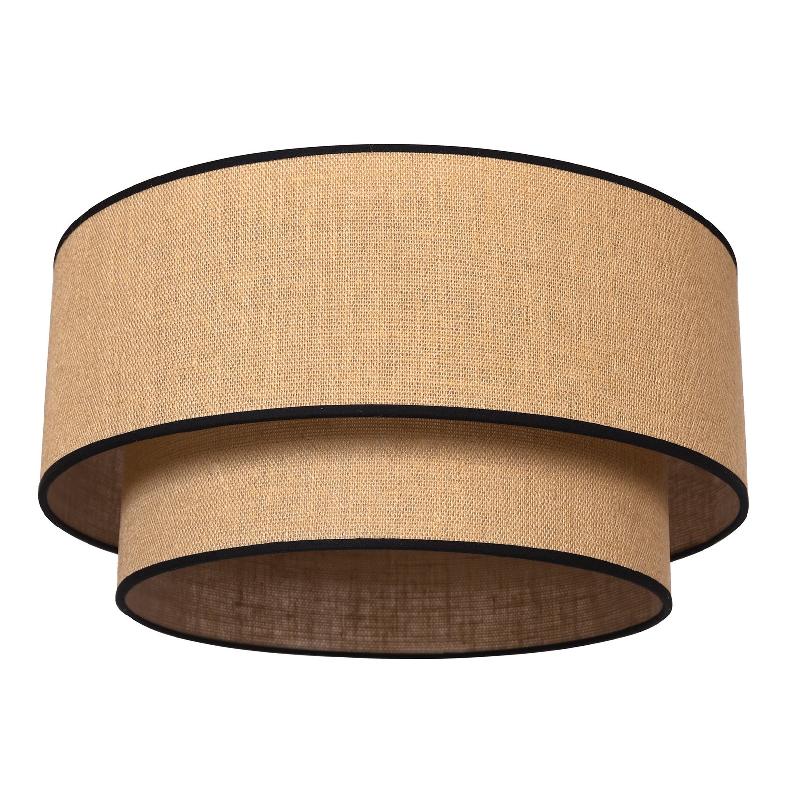 Euluna Boho jute & black ceiling light