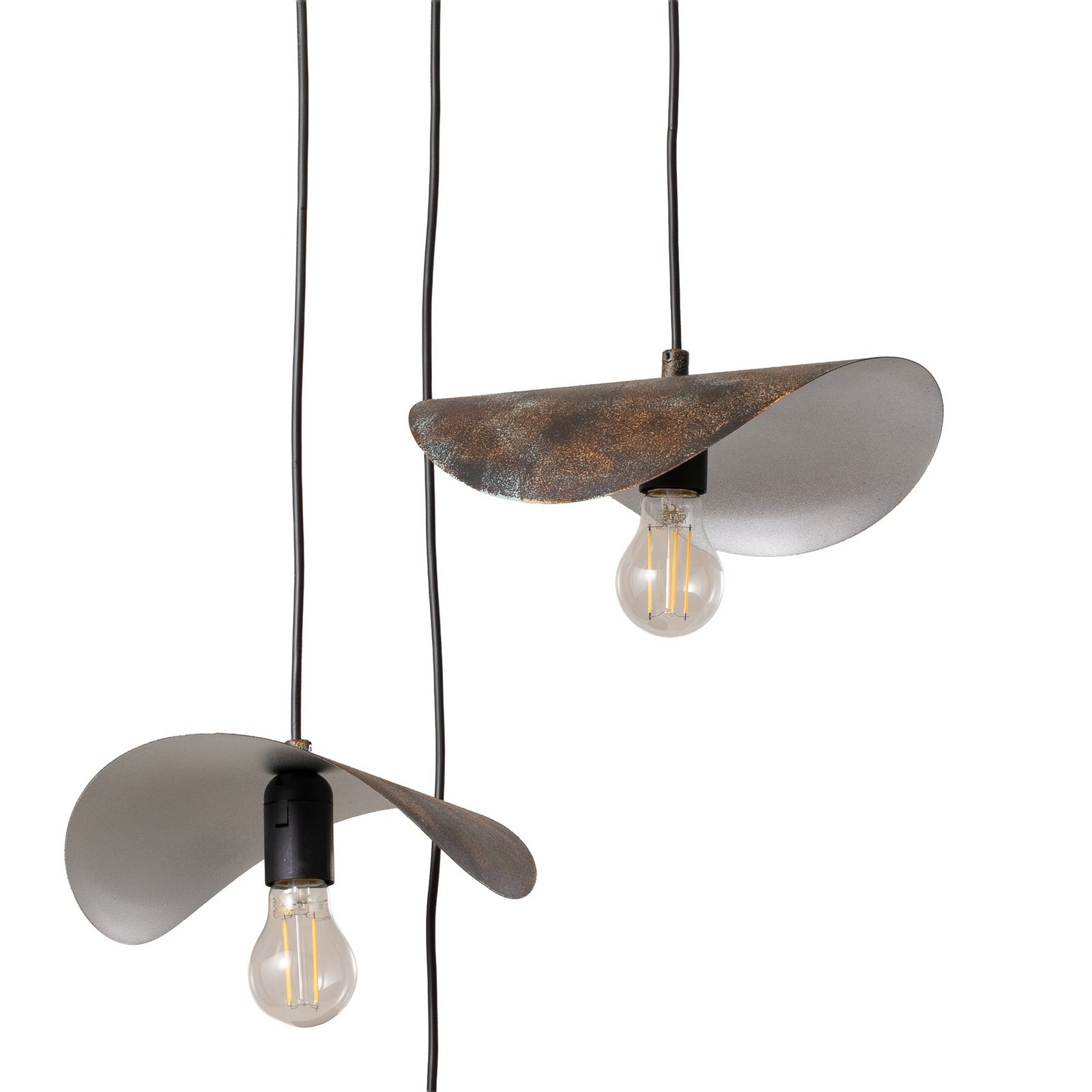 Obesna svetilka Eger, 3-svetilna, črna, kovina, Ø 50 cm Obesna svetilka Eger, 3-svetilna, črna, kovina, Ø 50 cm