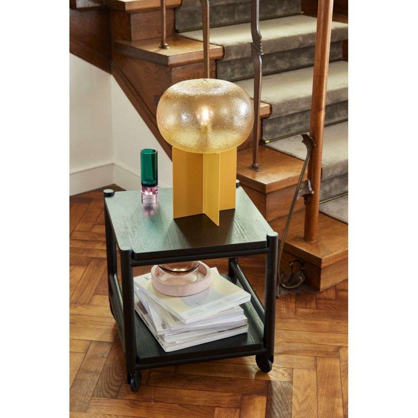 Podium Bordlampe H36 Amber Hübsch - Stue - Vintage - Metal billede