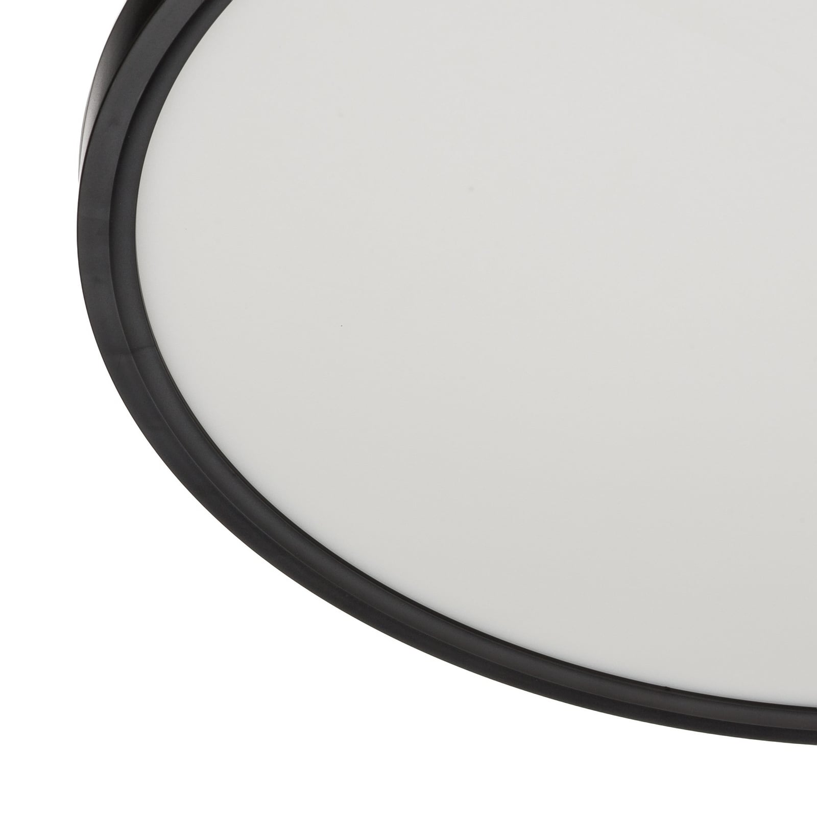 Lindby LED ceiling light Pravin, Ø 50 cm, 3,000 K, black