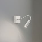 Wandlampe Ojos, creme, Leselampe, verstellbar, 33 cm, G9