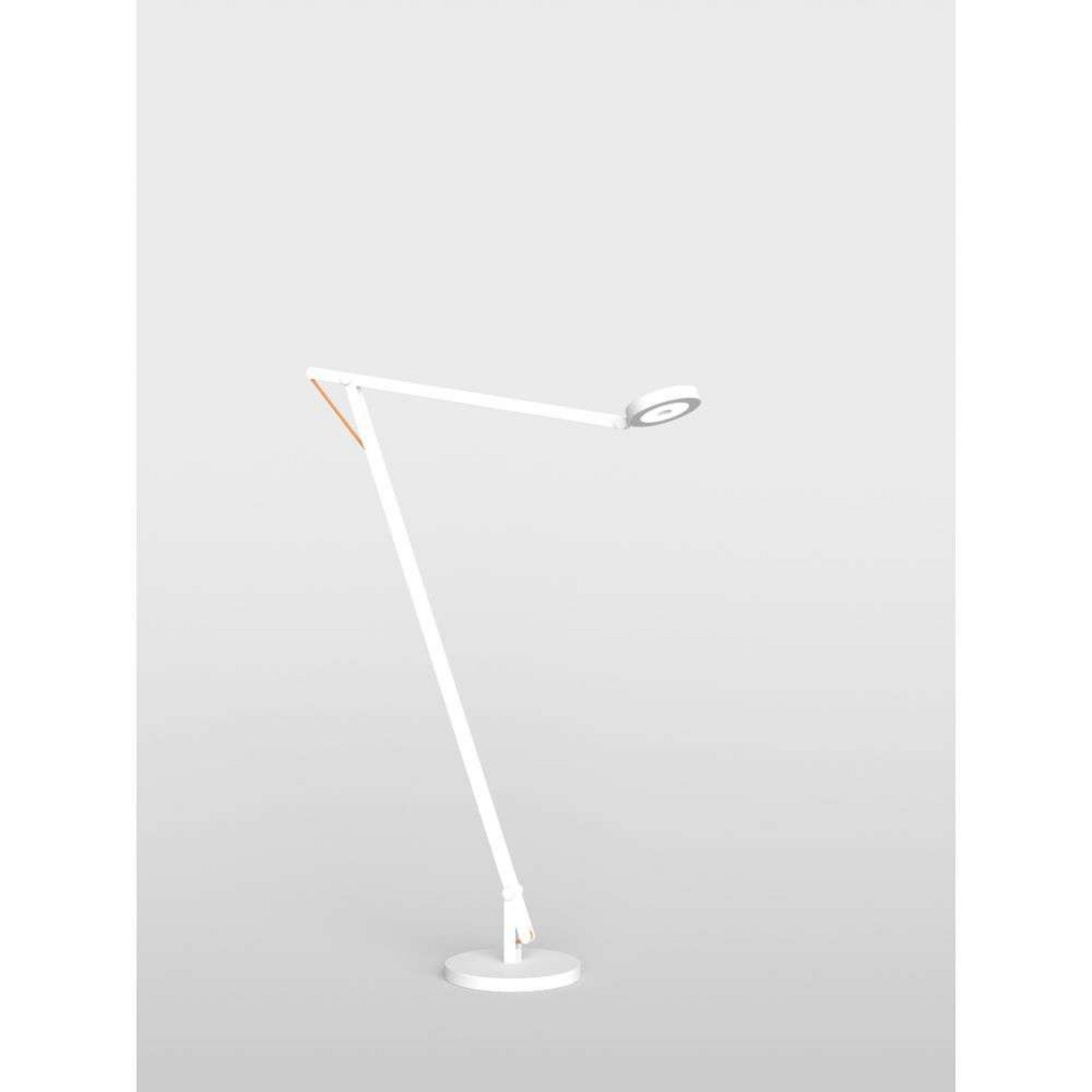 String F1 Floor Lamp DTW Matt White/Orange - Rotaliana