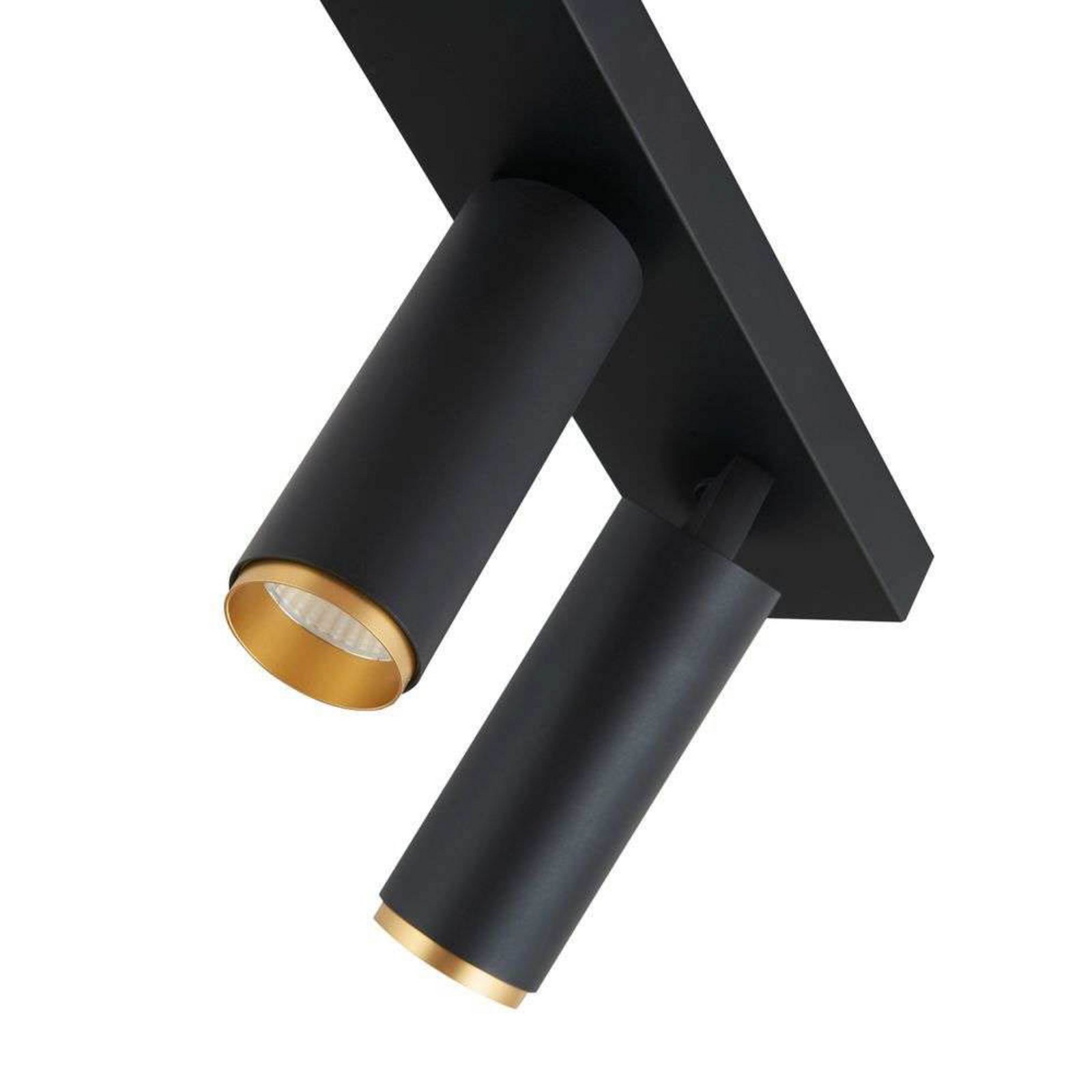 X-Beam Plafonnier Double Black Gold - Loom Design