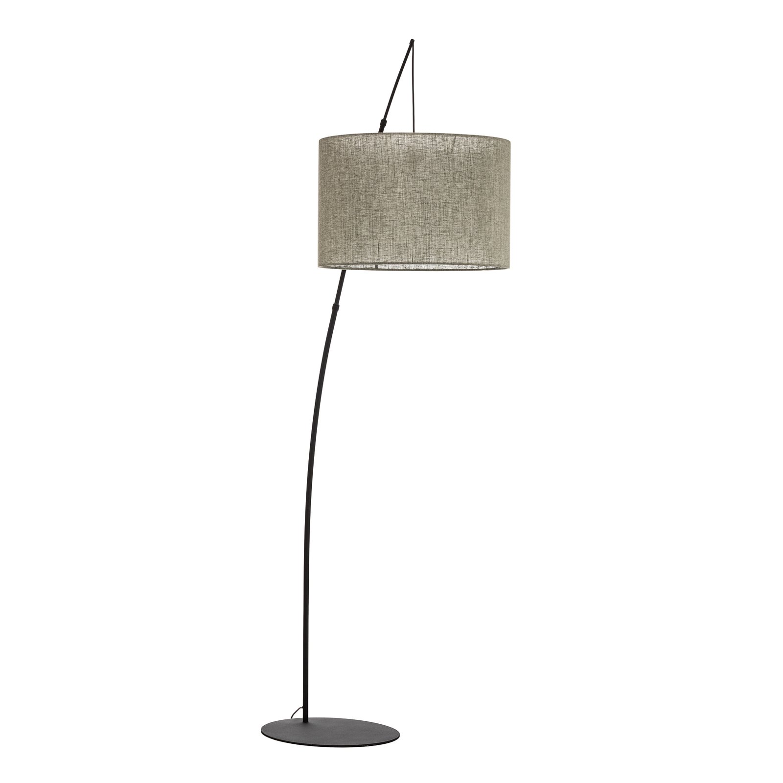 Moby Green textile floor lamp