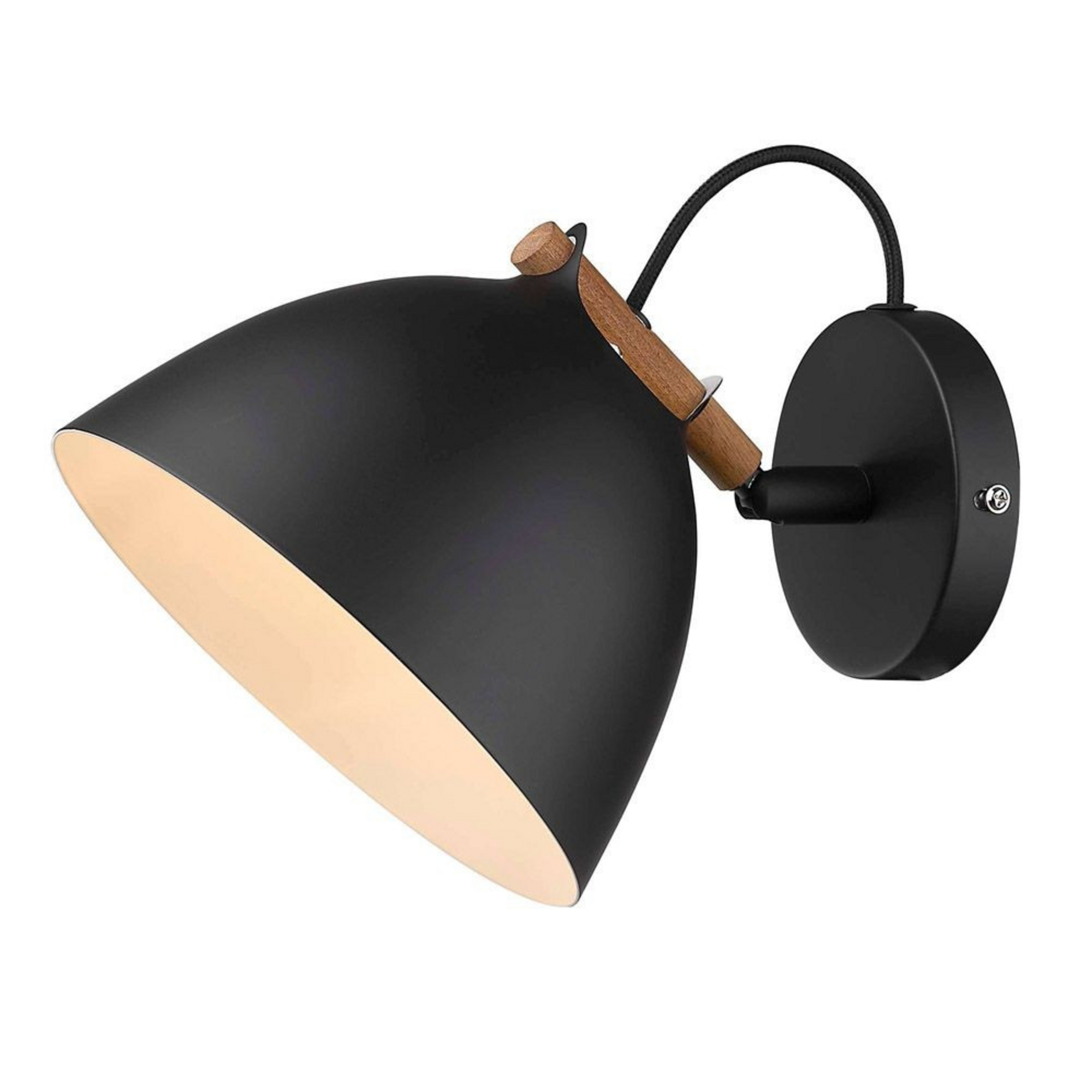 Århus Lampa Ścienna Black/Wood - Halo Design