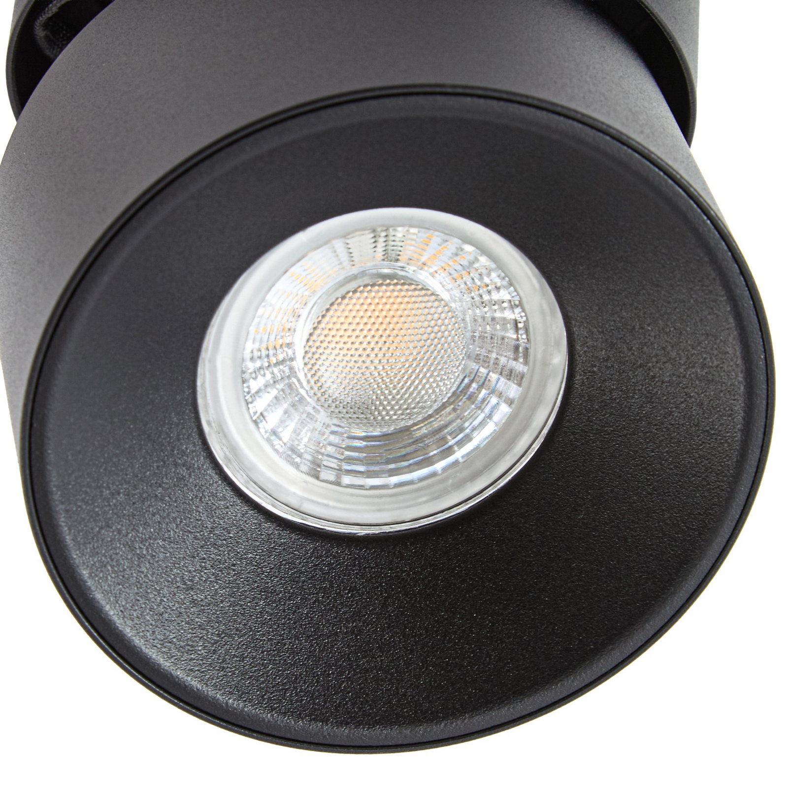 Prios Strahler Rotari basic, 1-flg., schwarz, Ø 9 cm, GU10