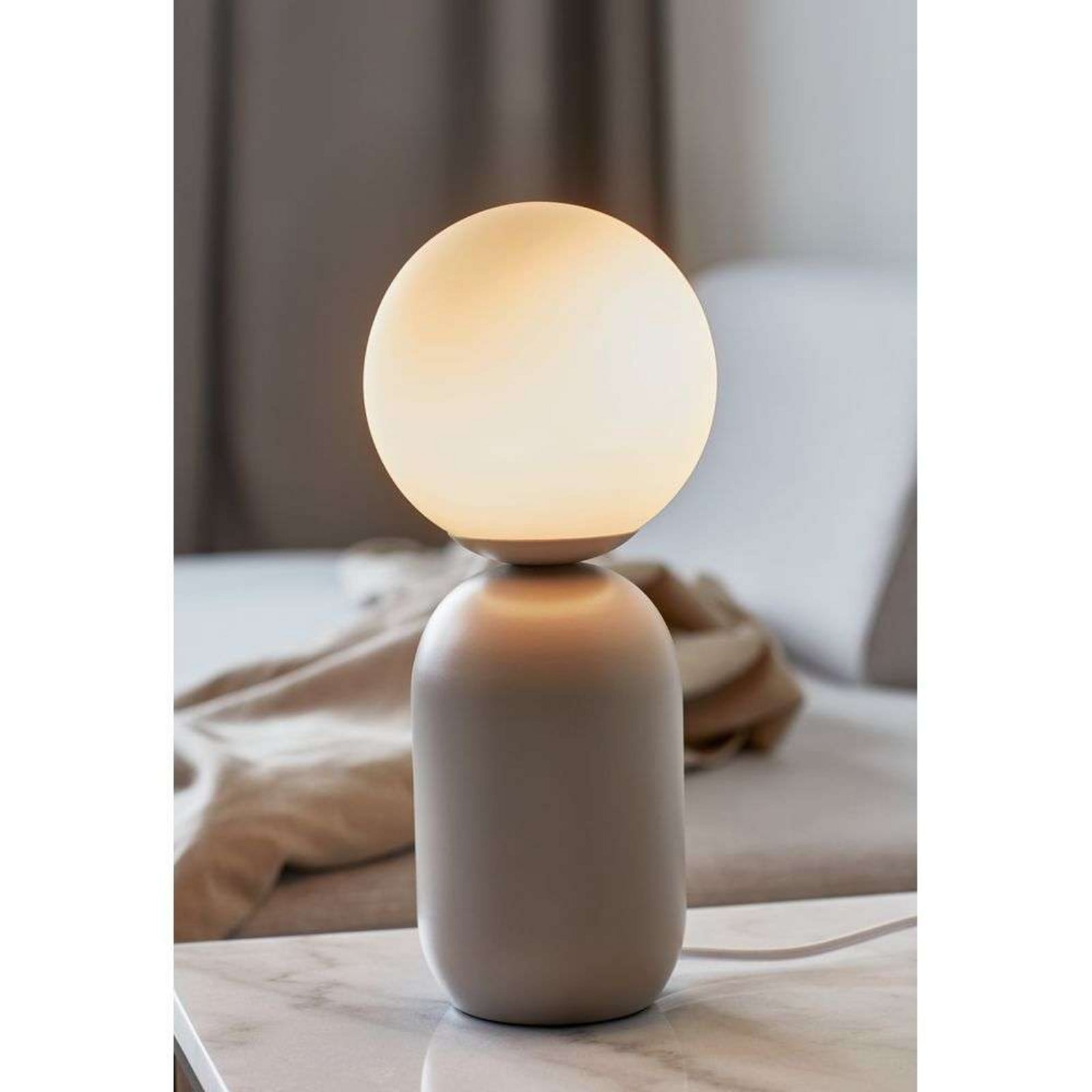 Notti Tischleuchte Grey Nordlux - Wohnzimmer - Metall