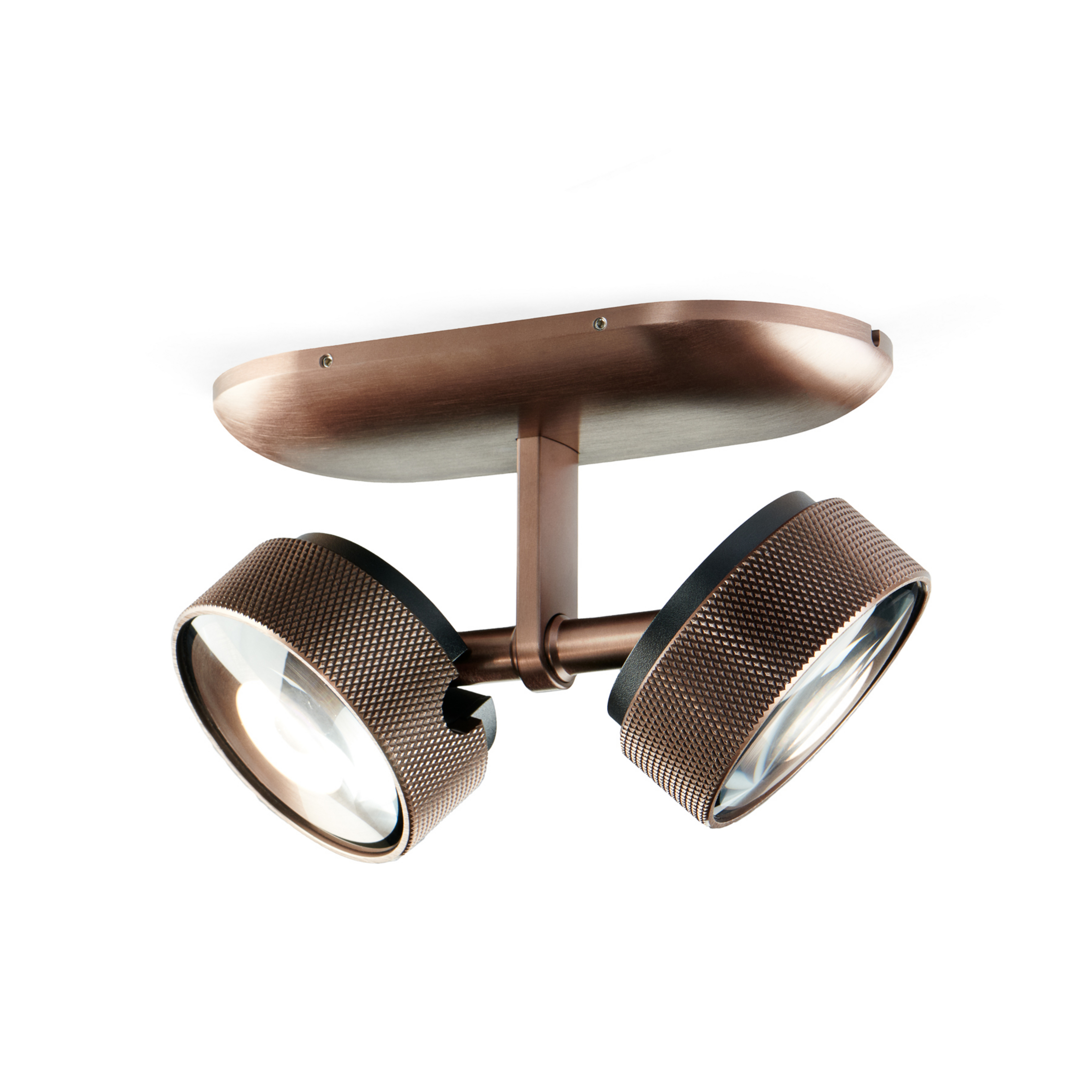 Cosmo C2 LED-loftspot, rosaguld, CCT, 2 lyskilder - Light-Point