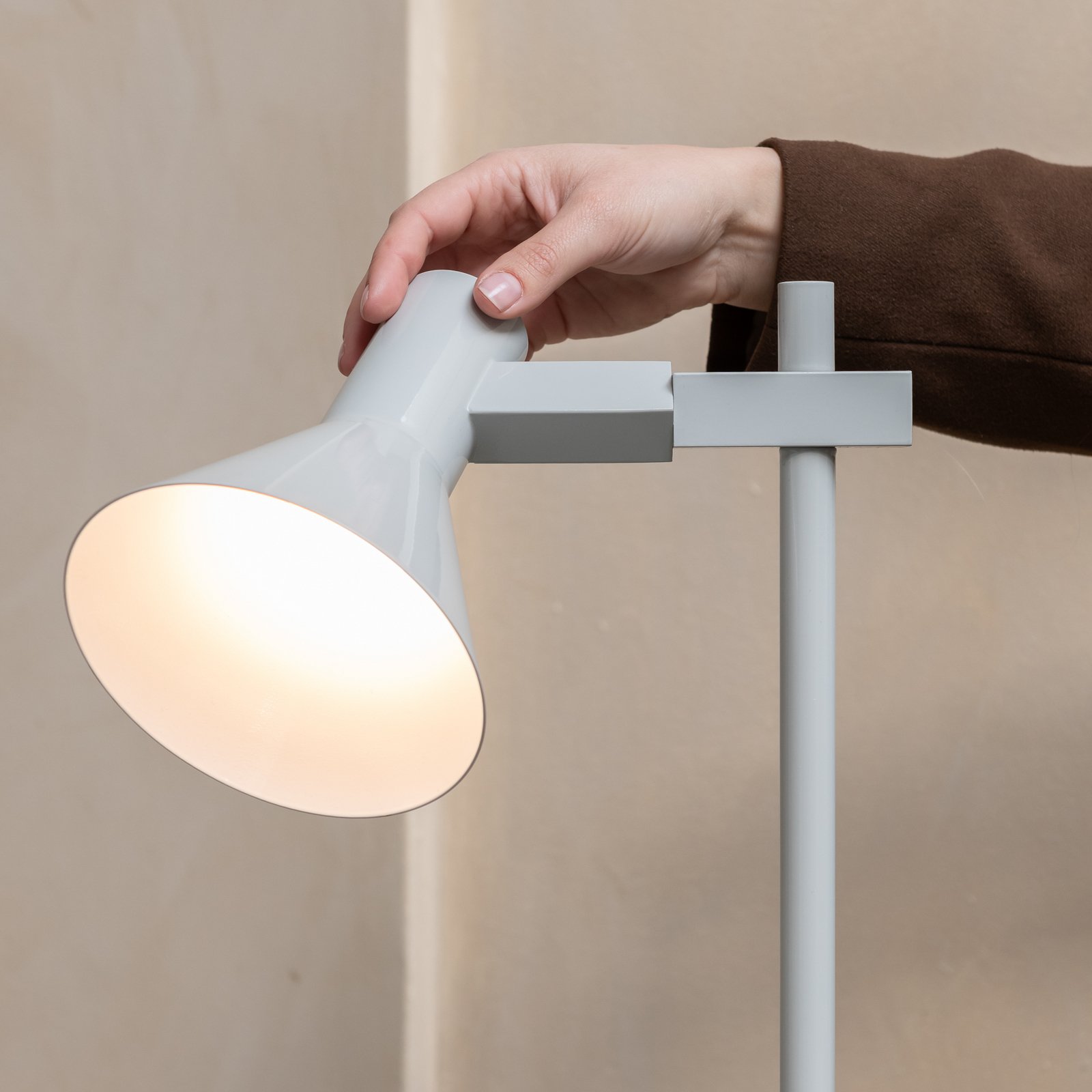 IT'S ABOUT ROMI Stehlampe Stavanger, hellgrau, Höhe 146 cm